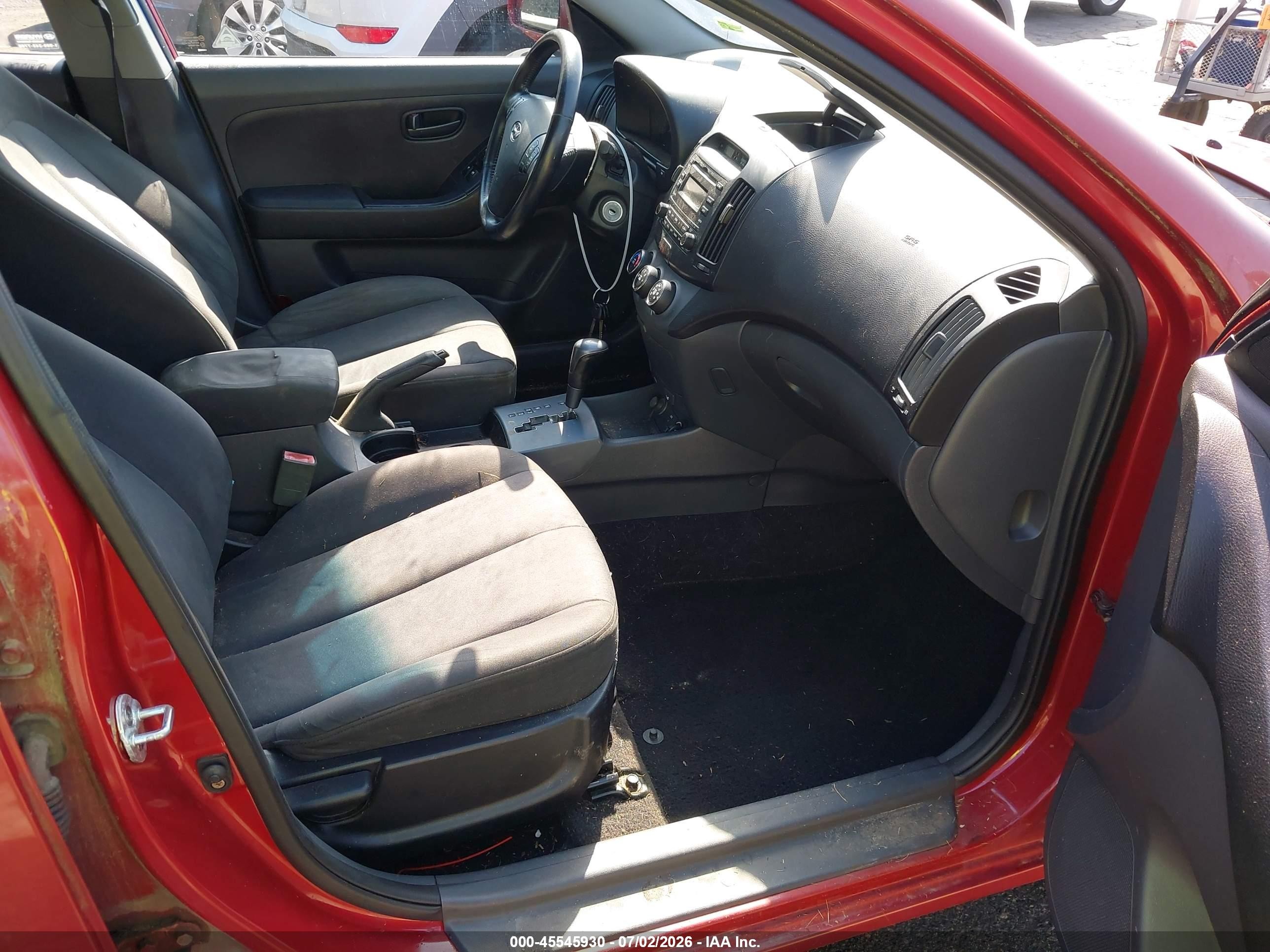 2008 Hyundai Elantra Gls/se Maroon vin: KMHDU46D38U499299
