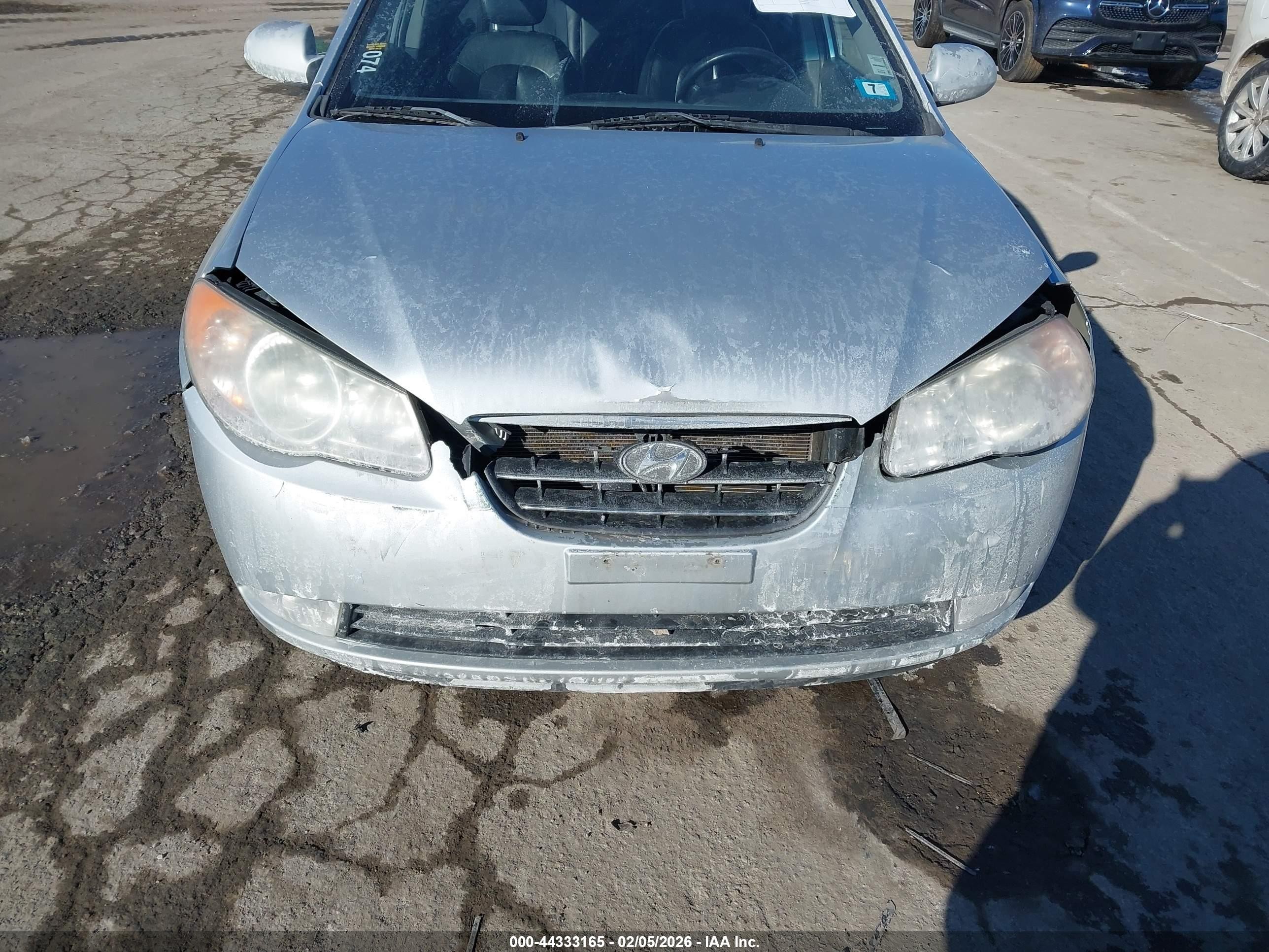 2008 Hyundai Elantra Gls/se Silver vin: KMHDU46D38U501763