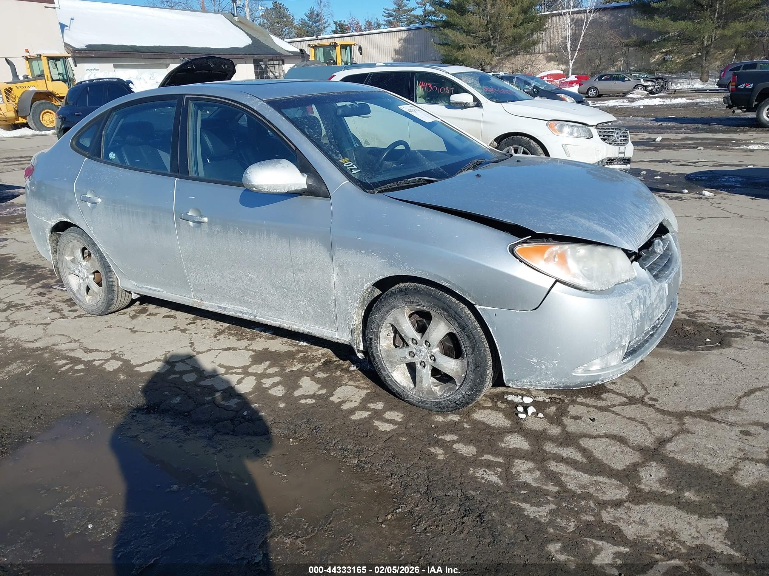 2008 Hyundai Elantra Gls/se Silver vin: KMHDU46D38U501763
