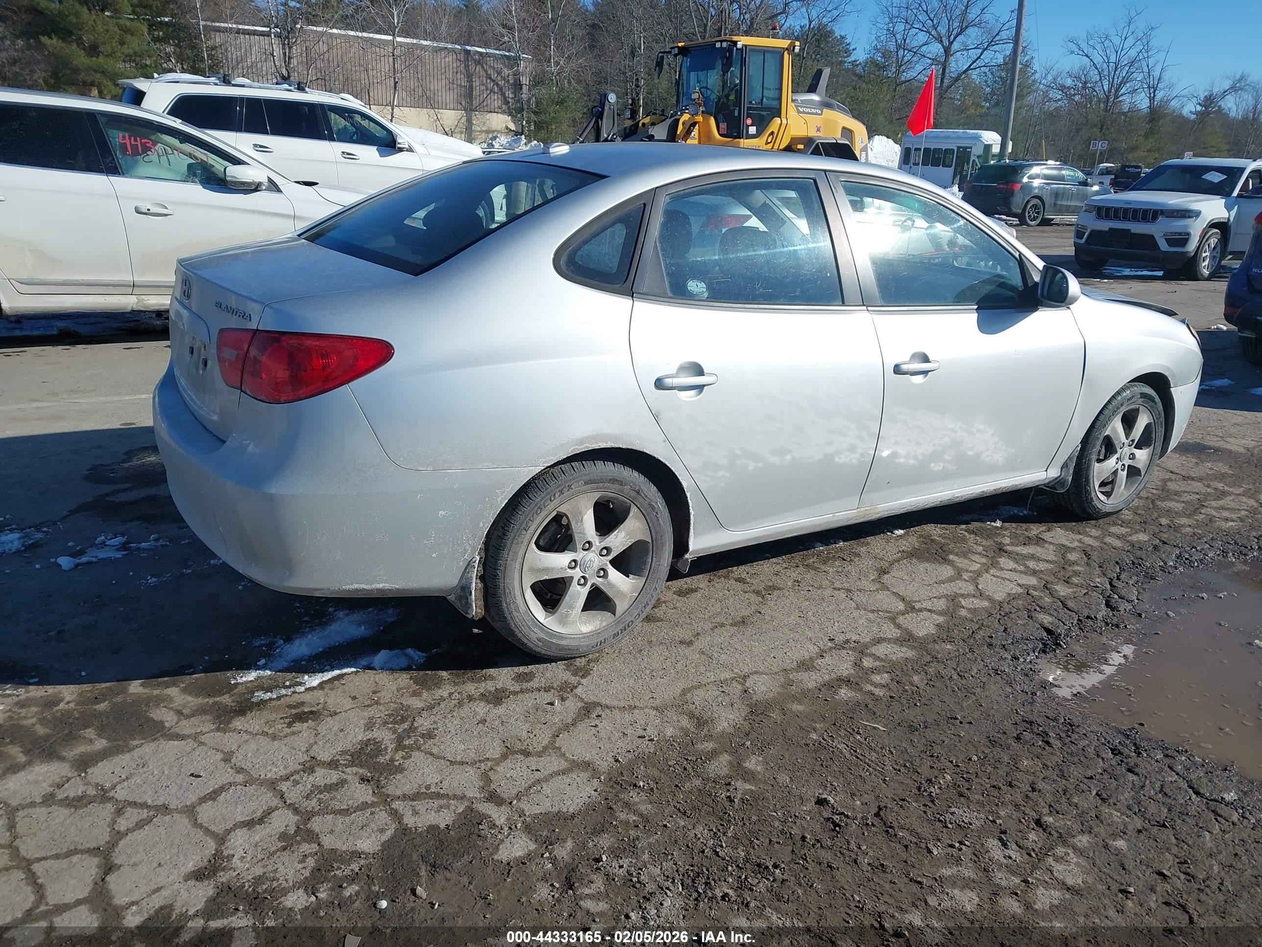 2008 Hyundai Elantra Gls/se Silver vin: KMHDU46D38U501763