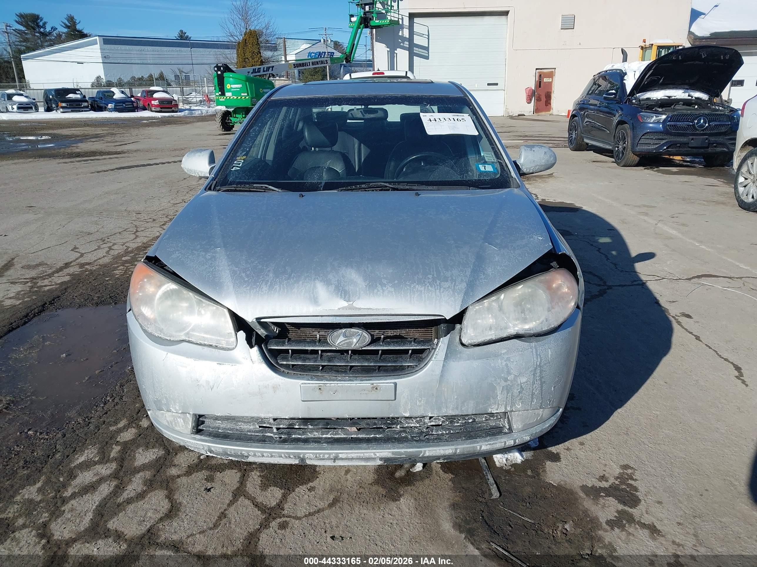 2008 Hyundai Elantra Gls/se Silver vin: KMHDU46D38U501763