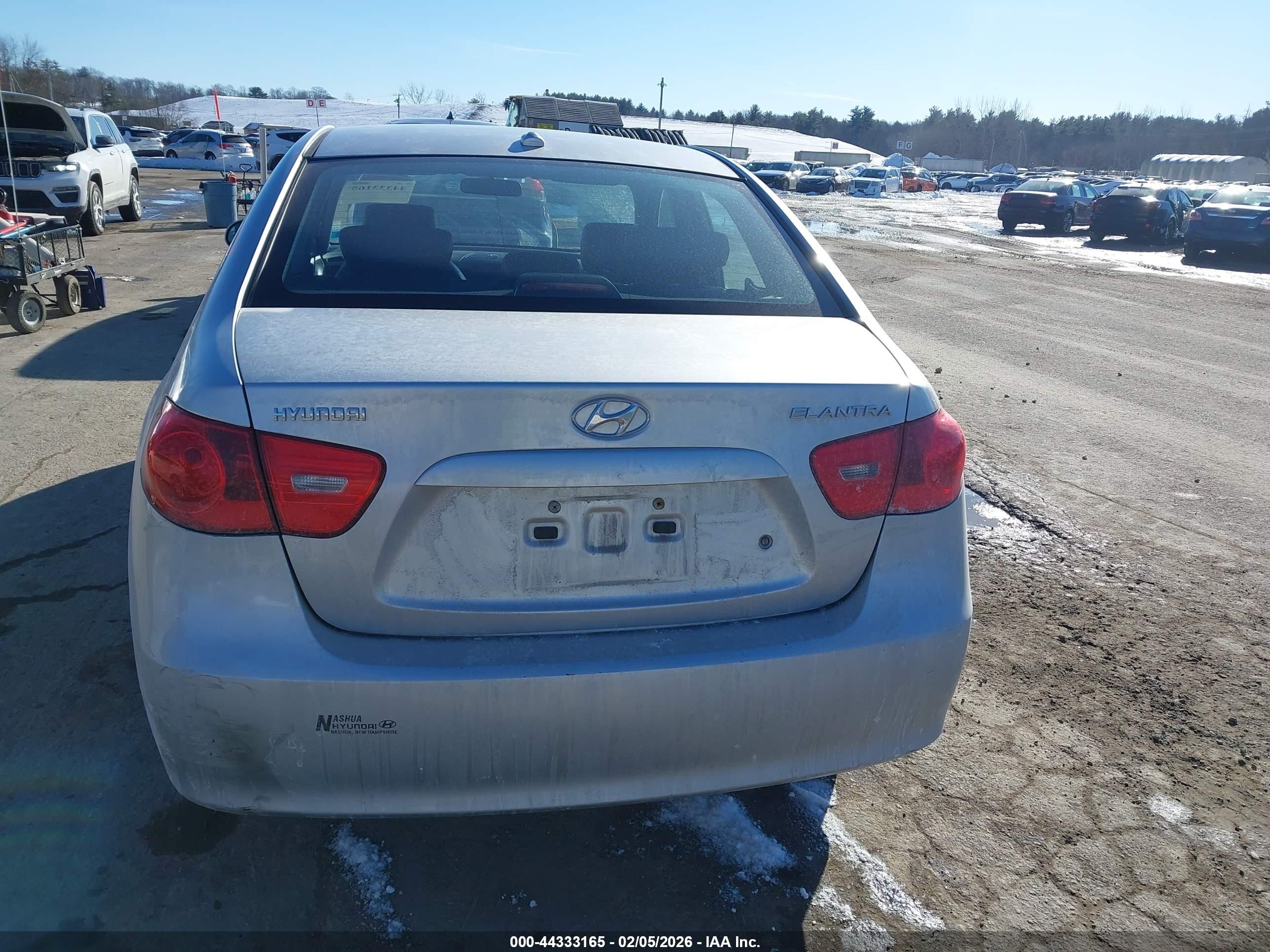 2008 Hyundai Elantra Gls/se Silver vin: KMHDU46D38U501763