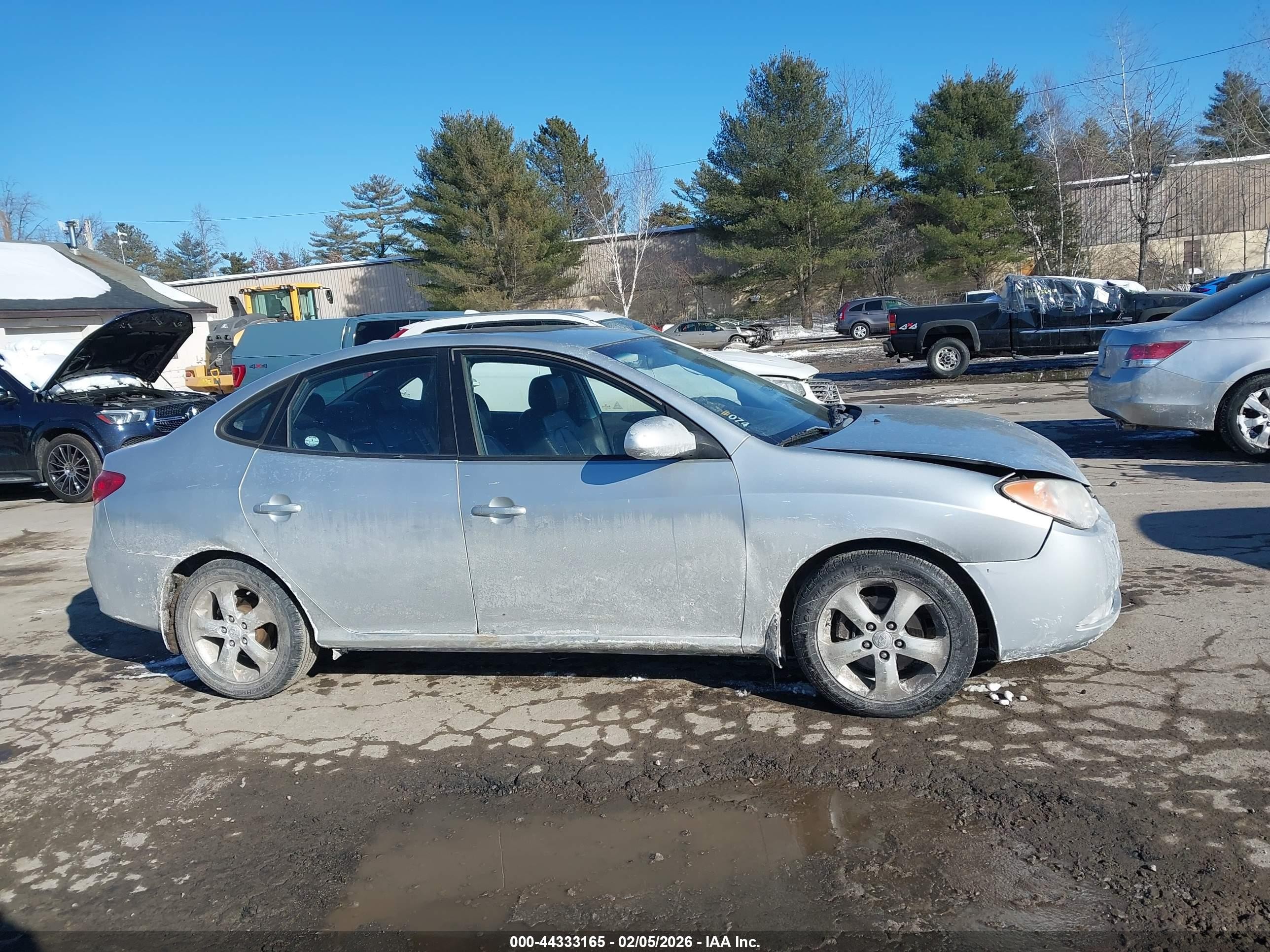 2008 Hyundai Elantra Gls/se Silver vin: KMHDU46D38U501763