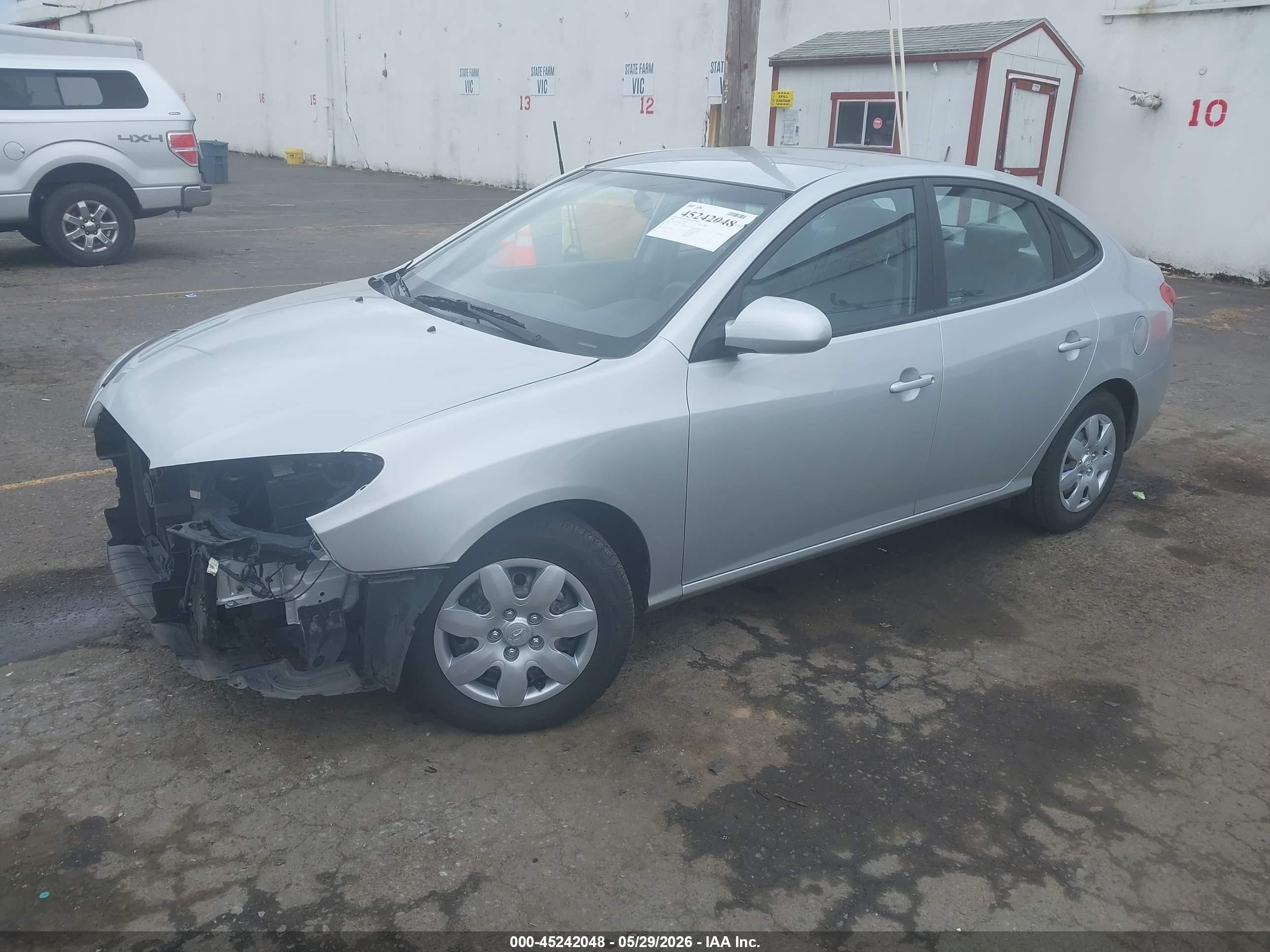 2008 Hyundai Elantra Gls/se Silver vin: KMHDU46D38U509250