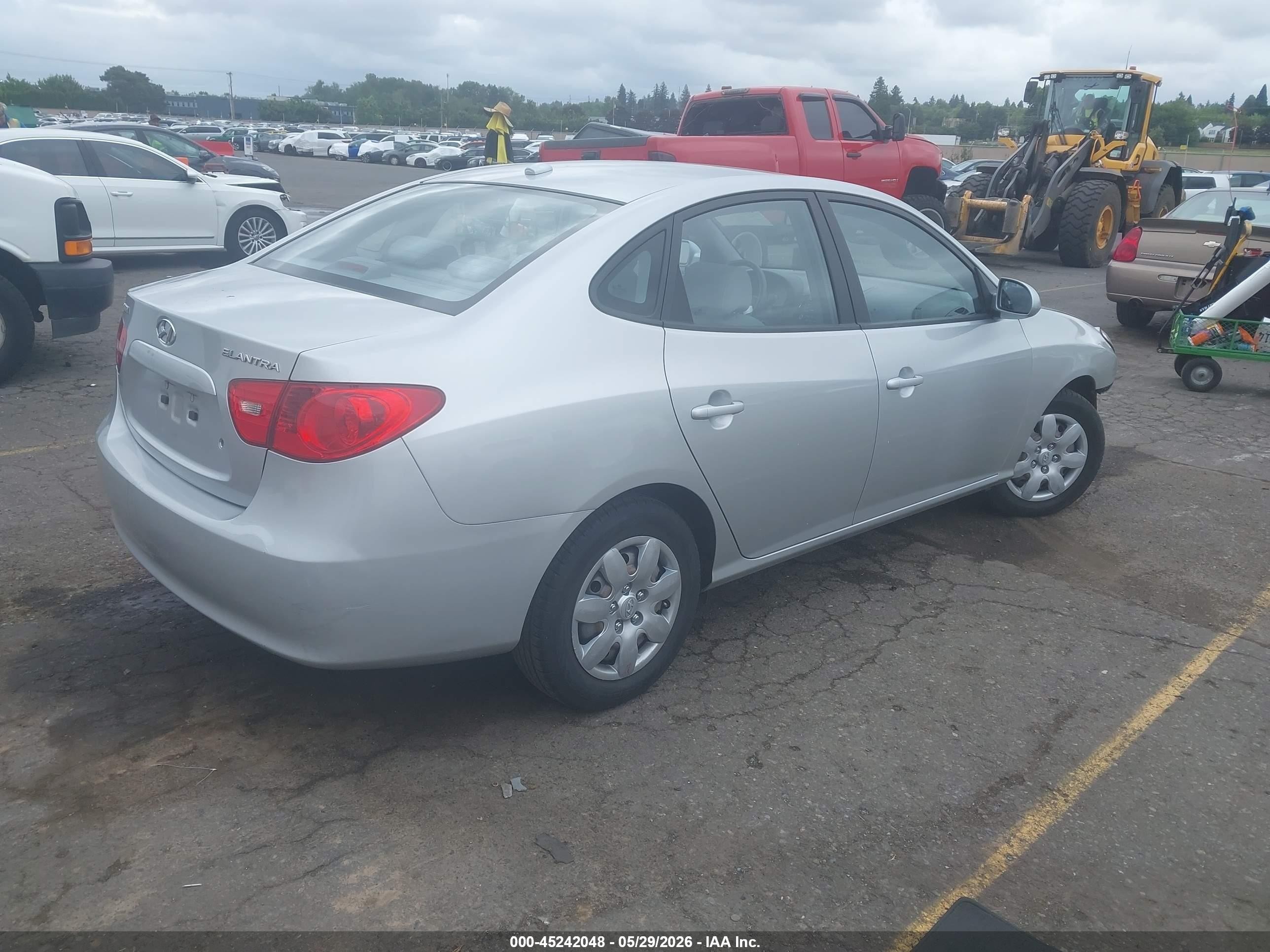 2008 Hyundai Elantra Gls/se Silver vin: KMHDU46D38U509250