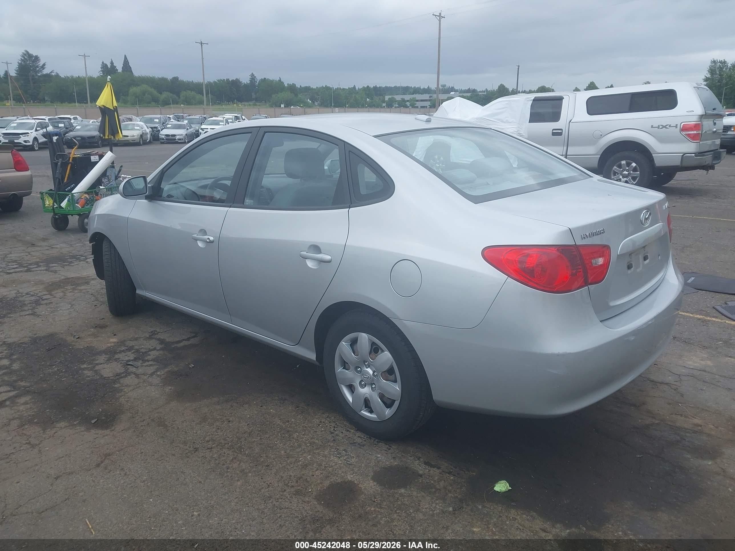 2008 Hyundai Elantra Gls/se Silver vin: KMHDU46D38U509250