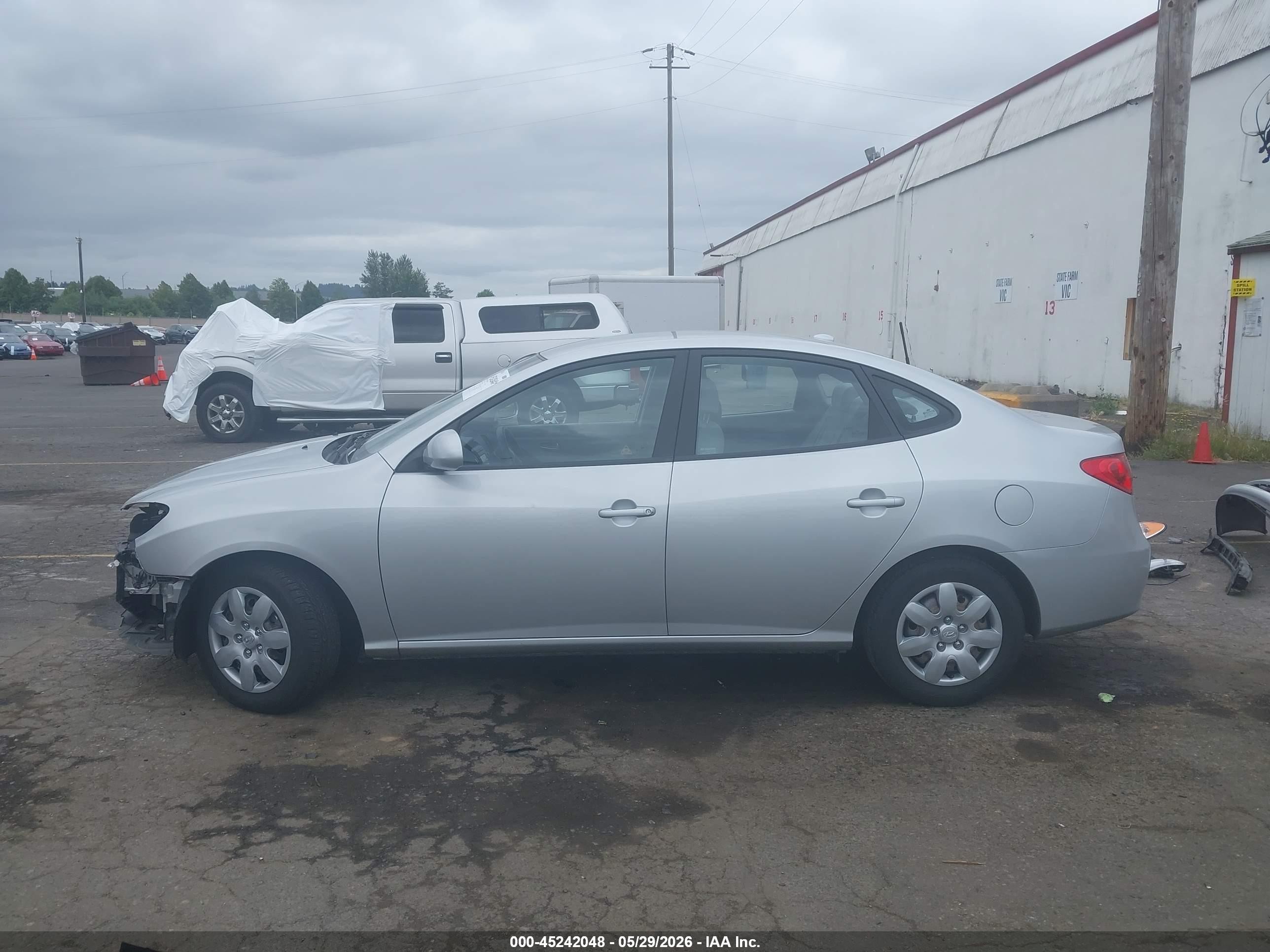 2008 Hyundai Elantra Gls/se Silver vin: KMHDU46D38U509250
