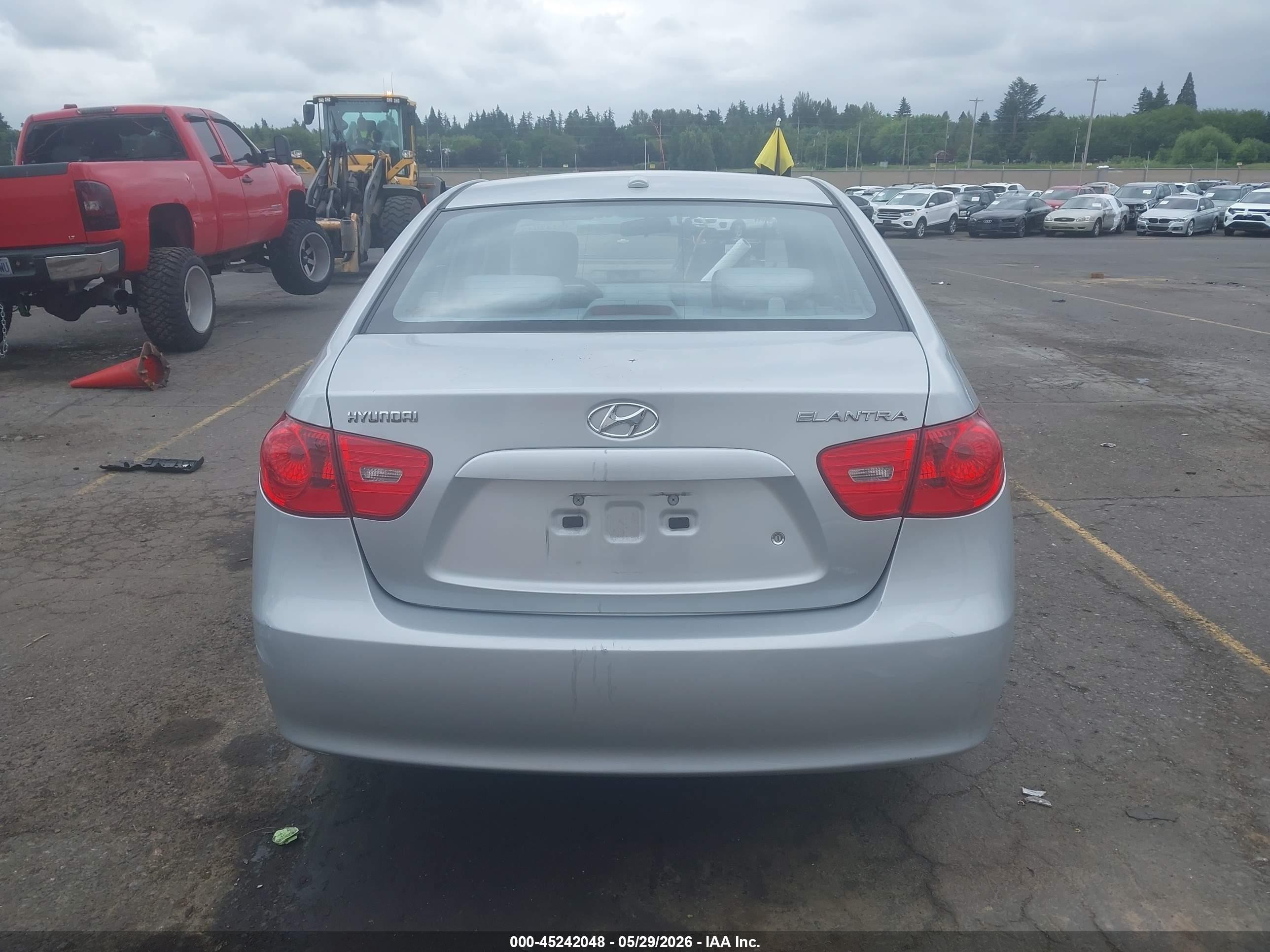 2008 Hyundai Elantra Gls/se Silver vin: KMHDU46D38U509250