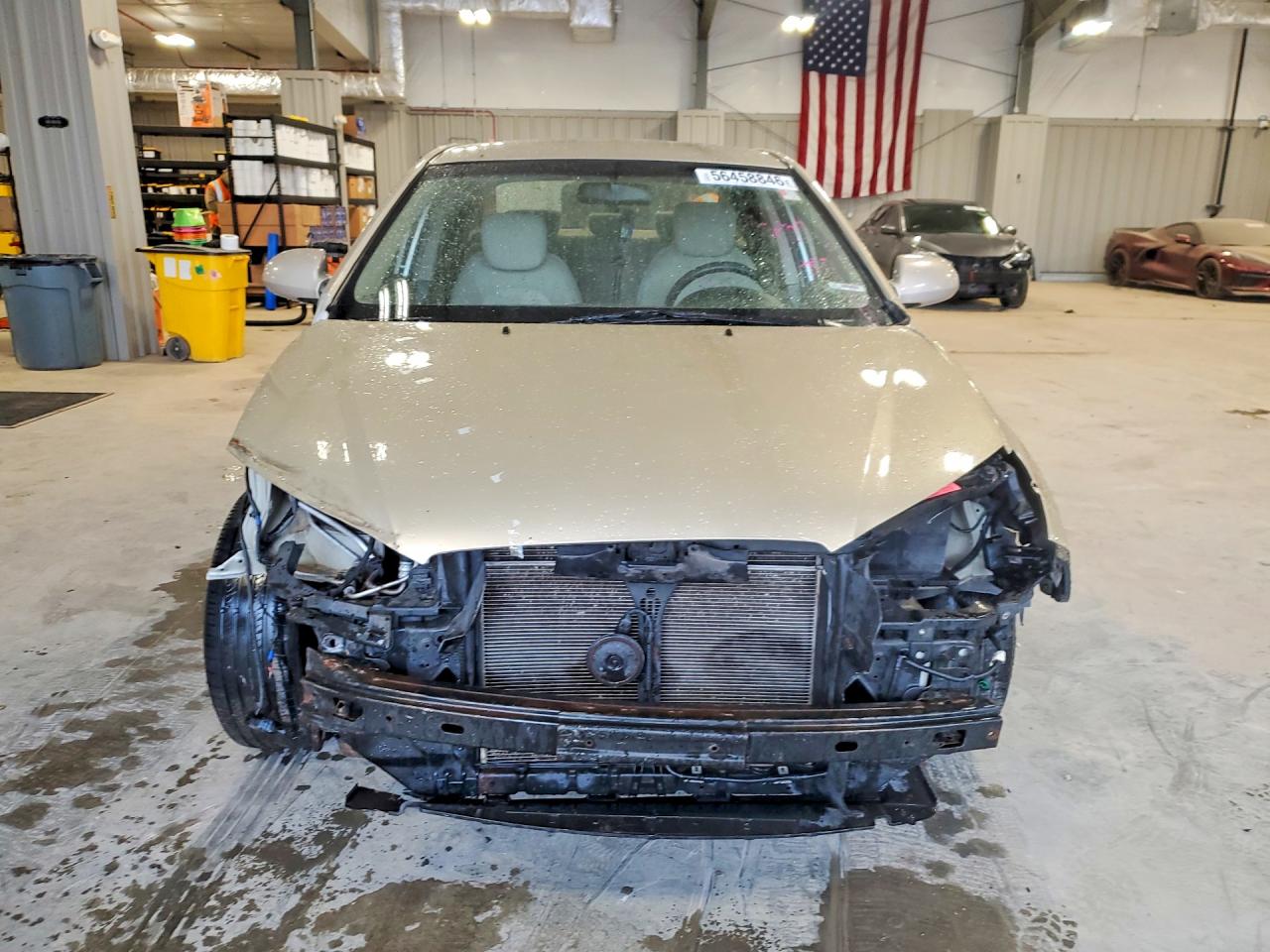2008 Hyundai Elantra Gls Beige vin: KMHDU46D38U520040