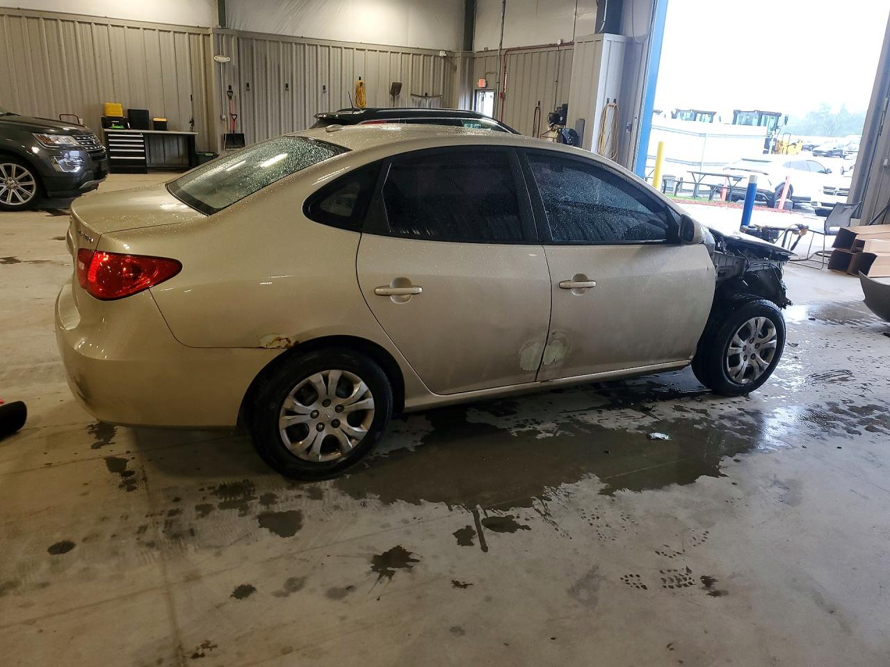 2008 Hyundai Elantra Gls Beige vin: KMHDU46D38U520040