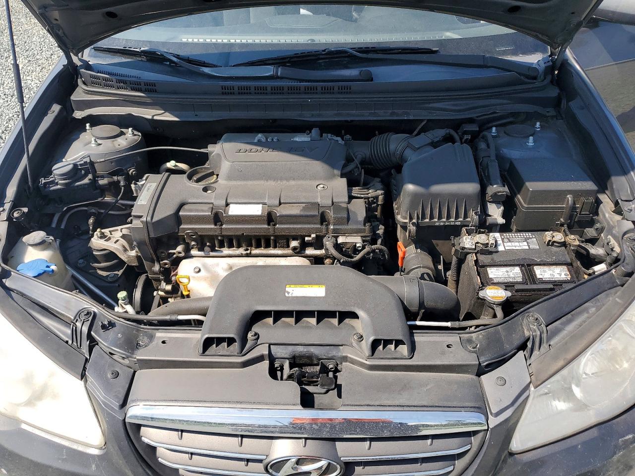 2008 Hyundai Elantra Gl Silver vin: KMHDU46D38U536240