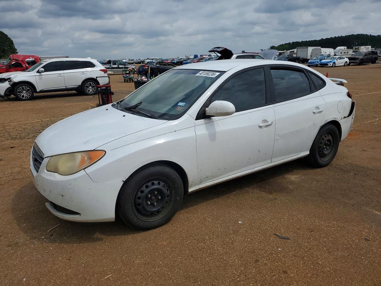 2008 Hyundai Elantra Gls White vin: KMHDU46D38U545522