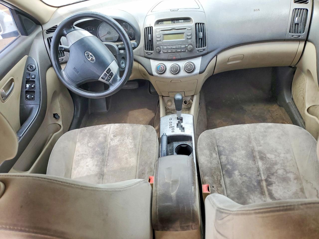 2008 Hyundai Elantra Gls White vin: KMHDU46D38U545522