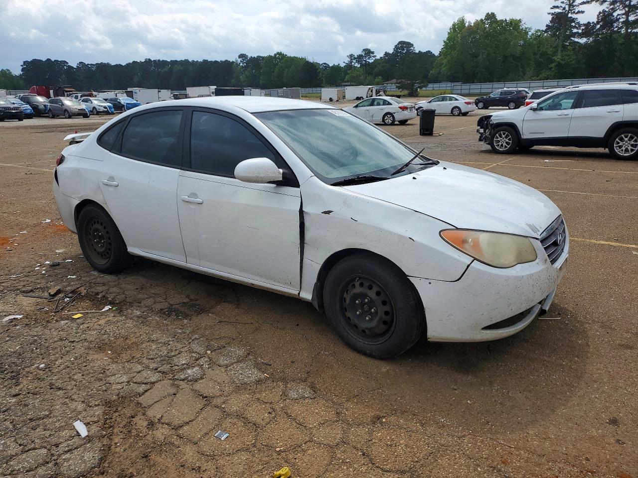 2008 Hyundai Elantra Gls White vin: KMHDU46D38U545522