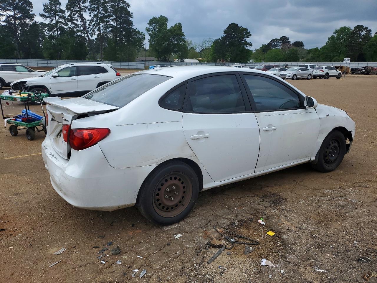 2008 Hyundai Elantra Gls White vin: KMHDU46D38U545522