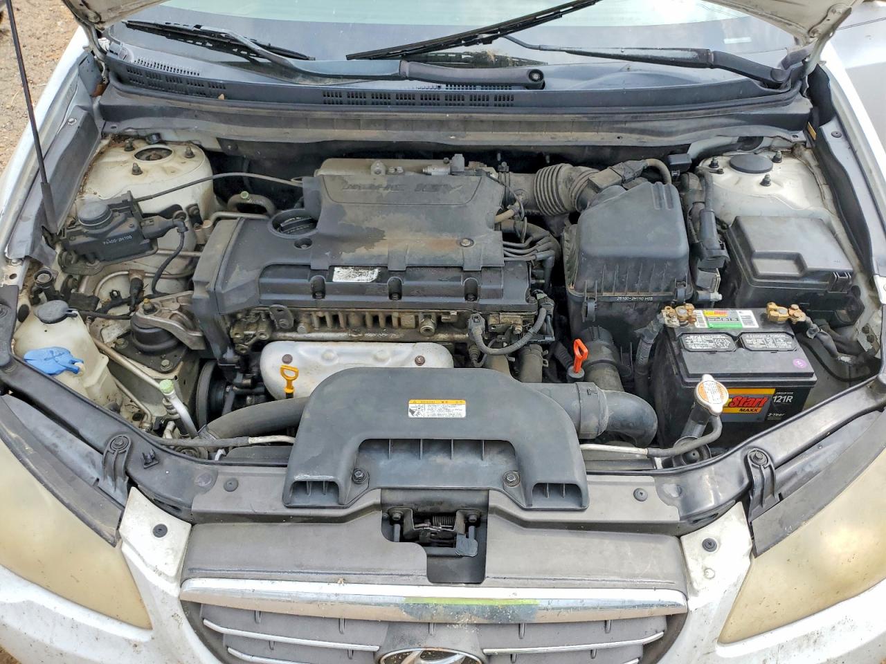 2008 Hyundai Elantra Gls White vin: KMHDU46D38U545522