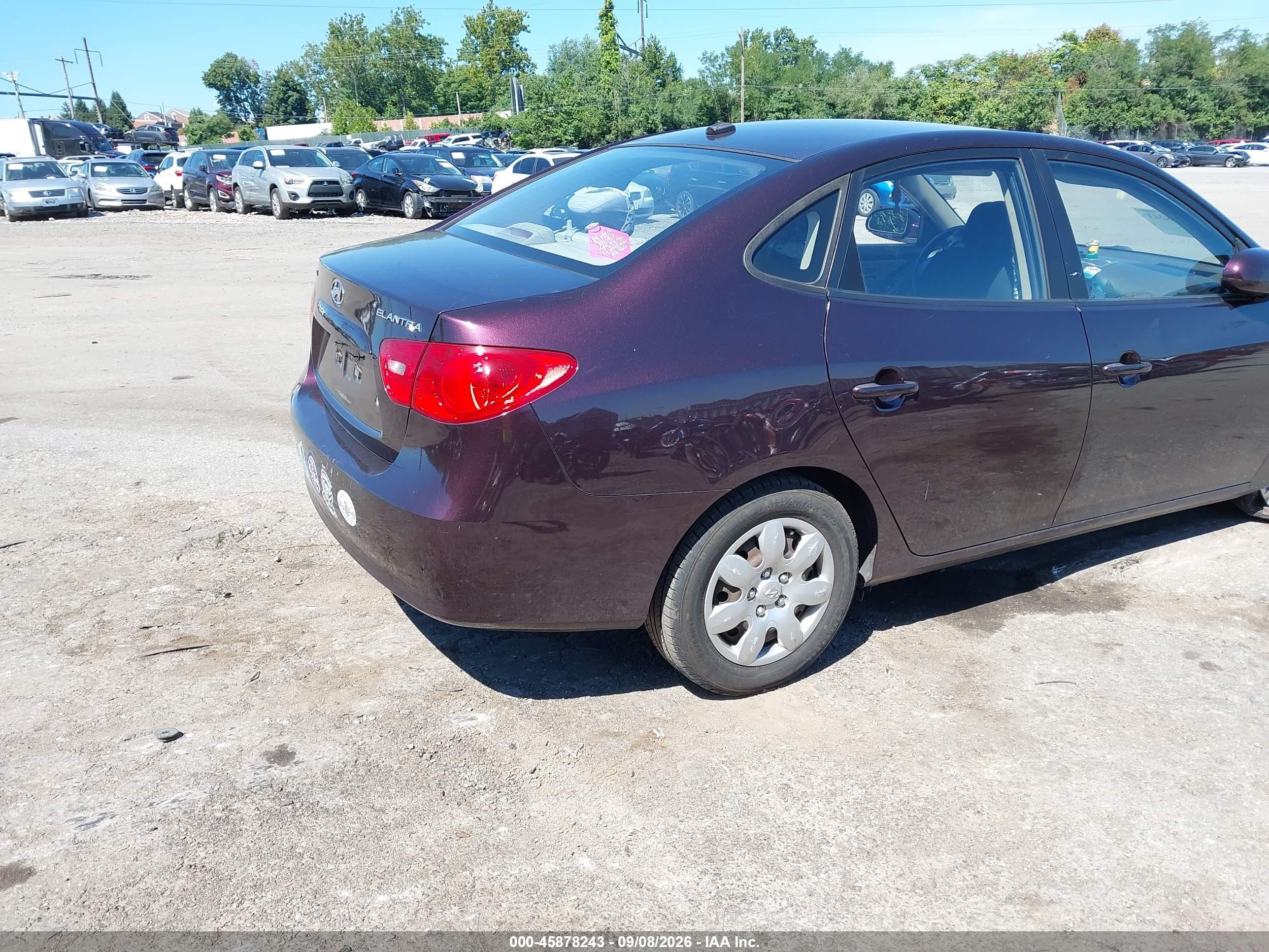 2008 Hyundai Elantra Gls/se Maroon vin: KMHDU46D38U561249
