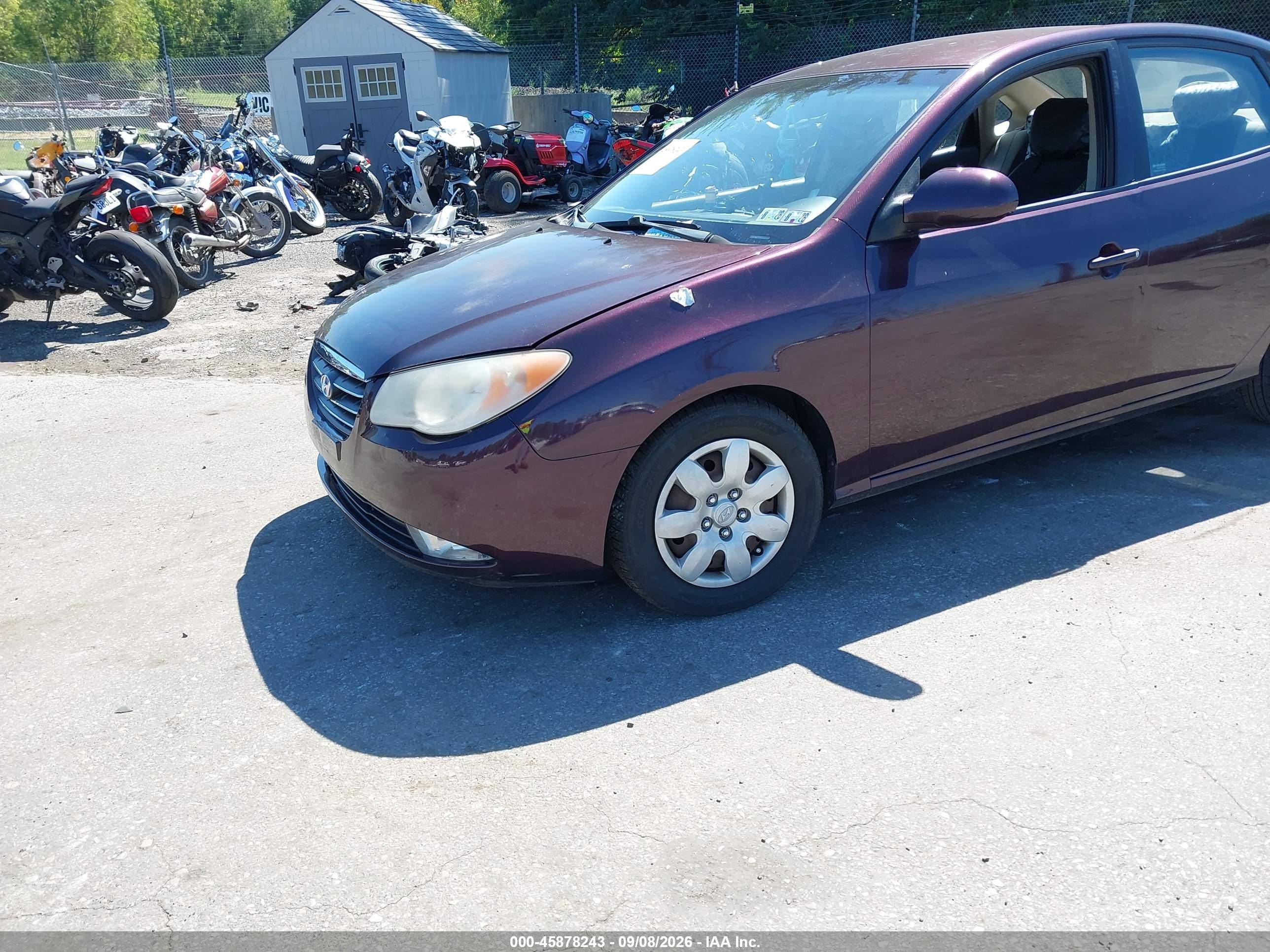2008 Hyundai Elantra Gls/se Maroon vin: KMHDU46D38U561249