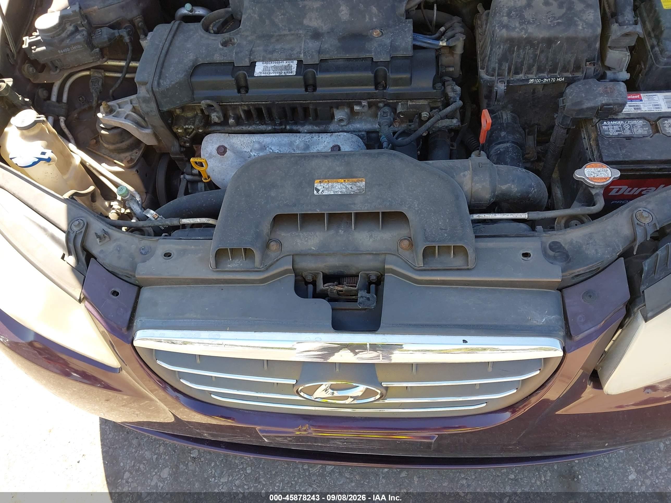2008 Hyundai Elantra Gls/se Maroon vin: KMHDU46D38U561249