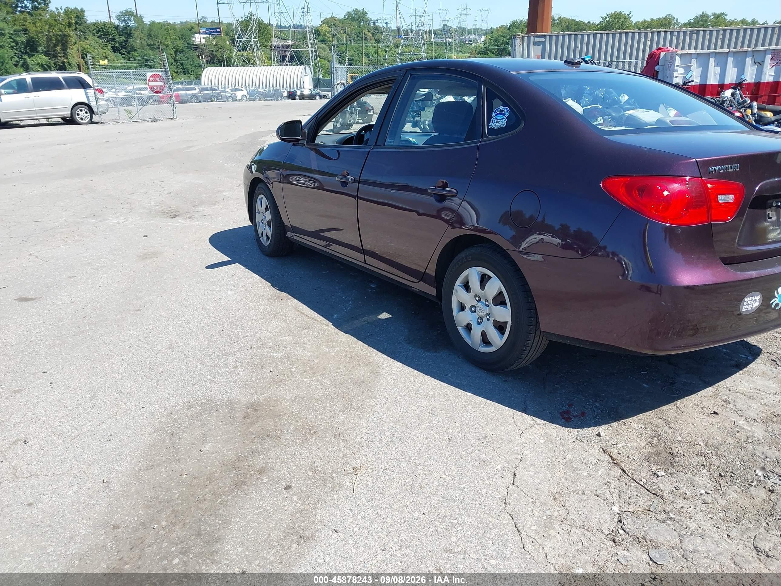 2008 Hyundai Elantra Gls/se Maroon vin: KMHDU46D38U561249