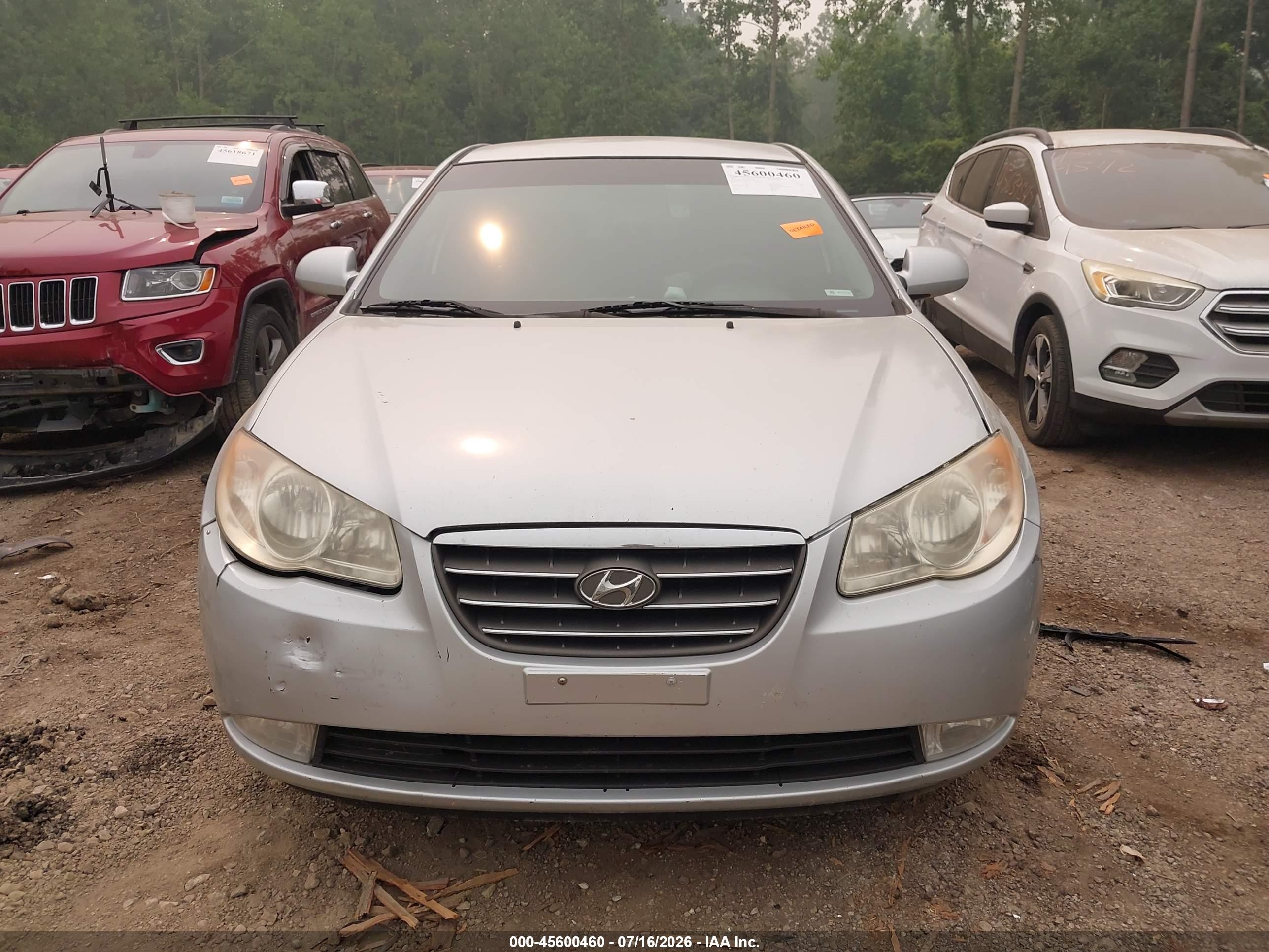 2008 Hyundai Elantra Gls/se Silver vin: KMHDU46D38U565785