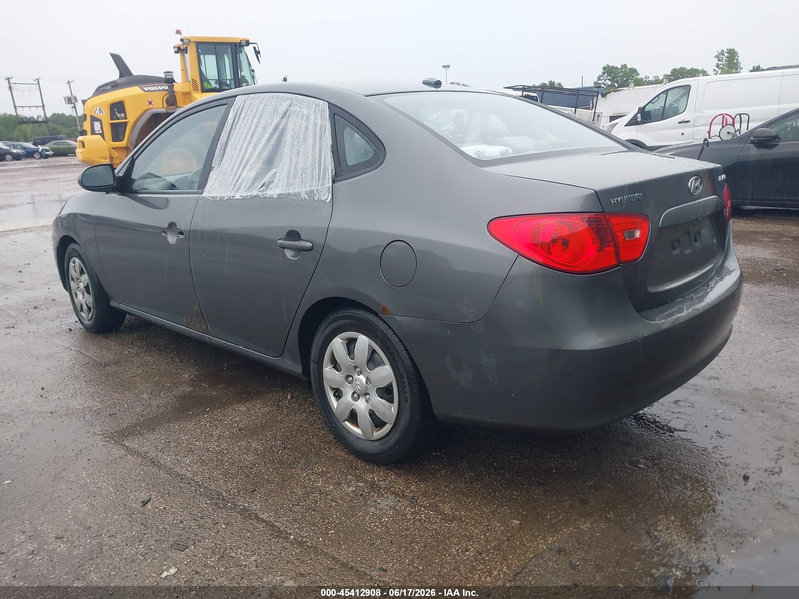 2008 Hyundai Elantra Gls/se Gray vin: KMHDU46D38U578536