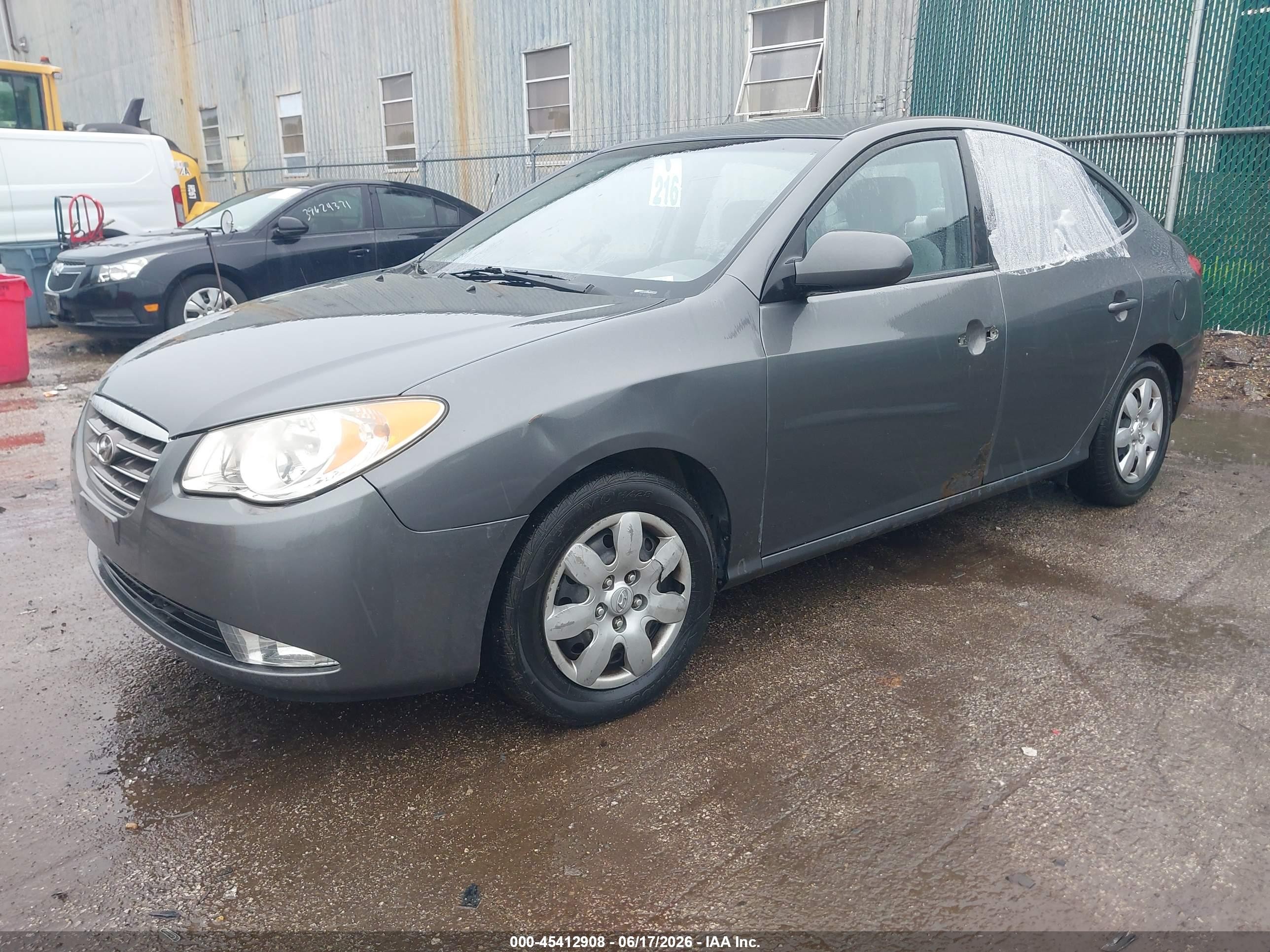 2008 Hyundai Elantra Gls/se Gray vin: KMHDU46D38U578536