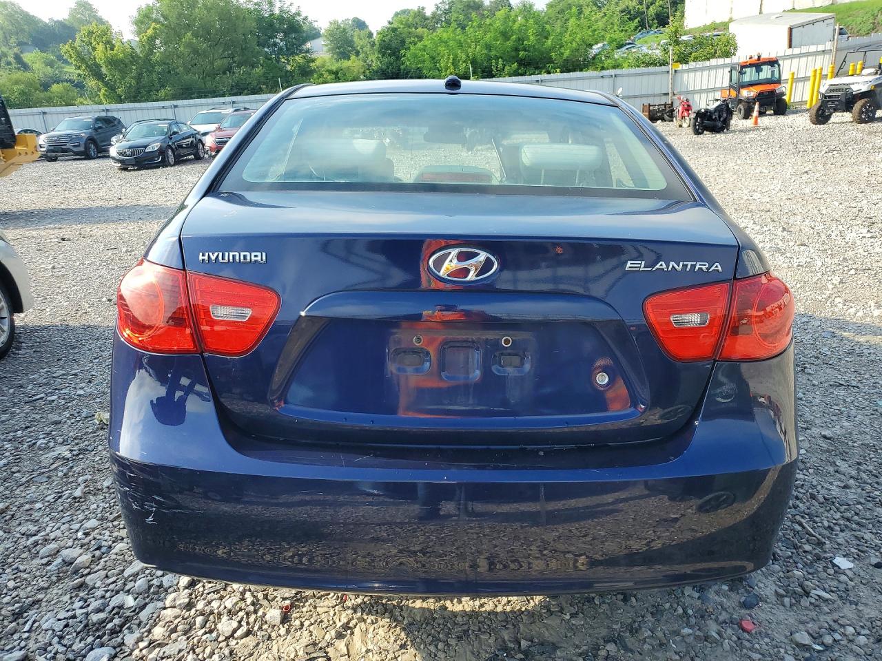 2009 Hyundai Elantra Gls Blue vin: KMHDU46D39U603419