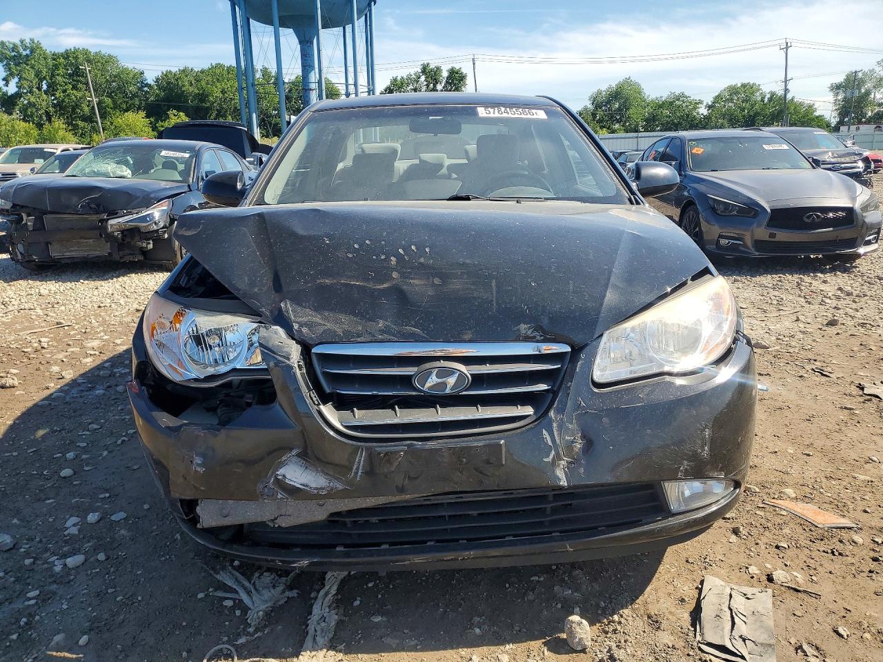 2009 Hyundai Elantra Gls Black vin: KMHDU46D39U604439