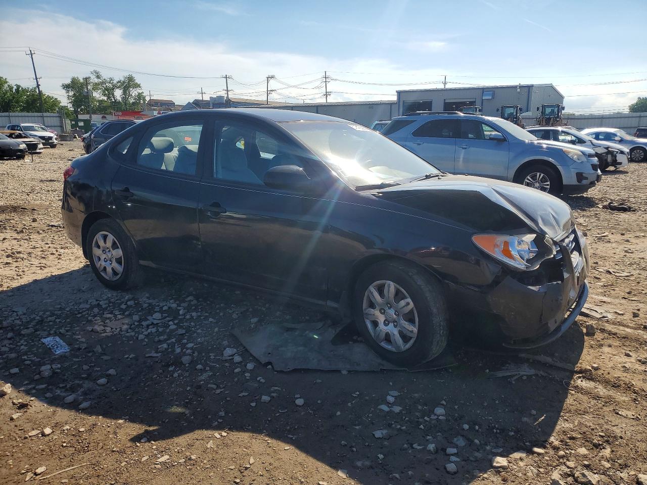 2009 Hyundai Elantra Gls Black vin: KMHDU46D39U604439