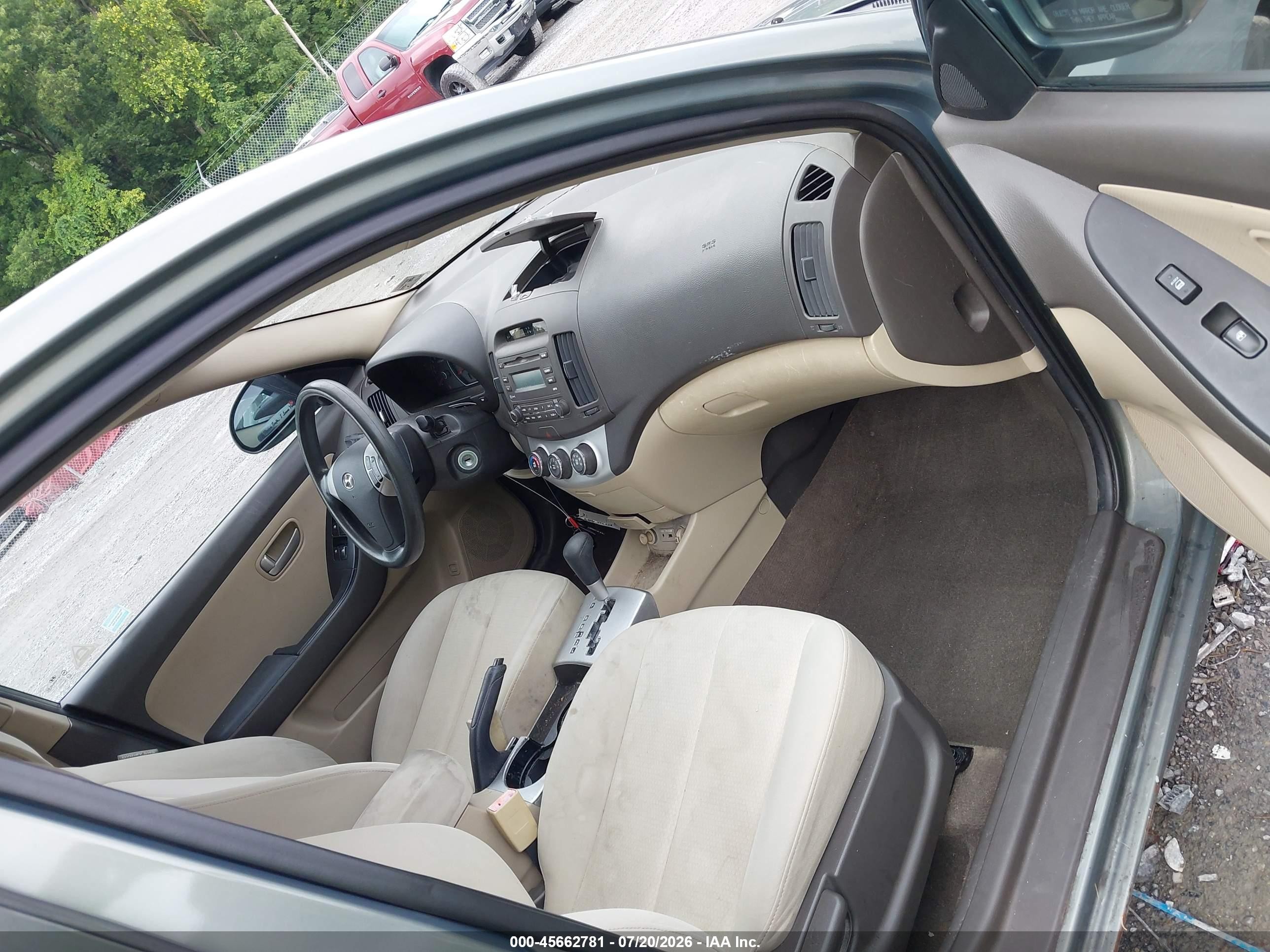 2009 Hyundai Elantra Gls Зеленый vin: KMHDU46D39U672501