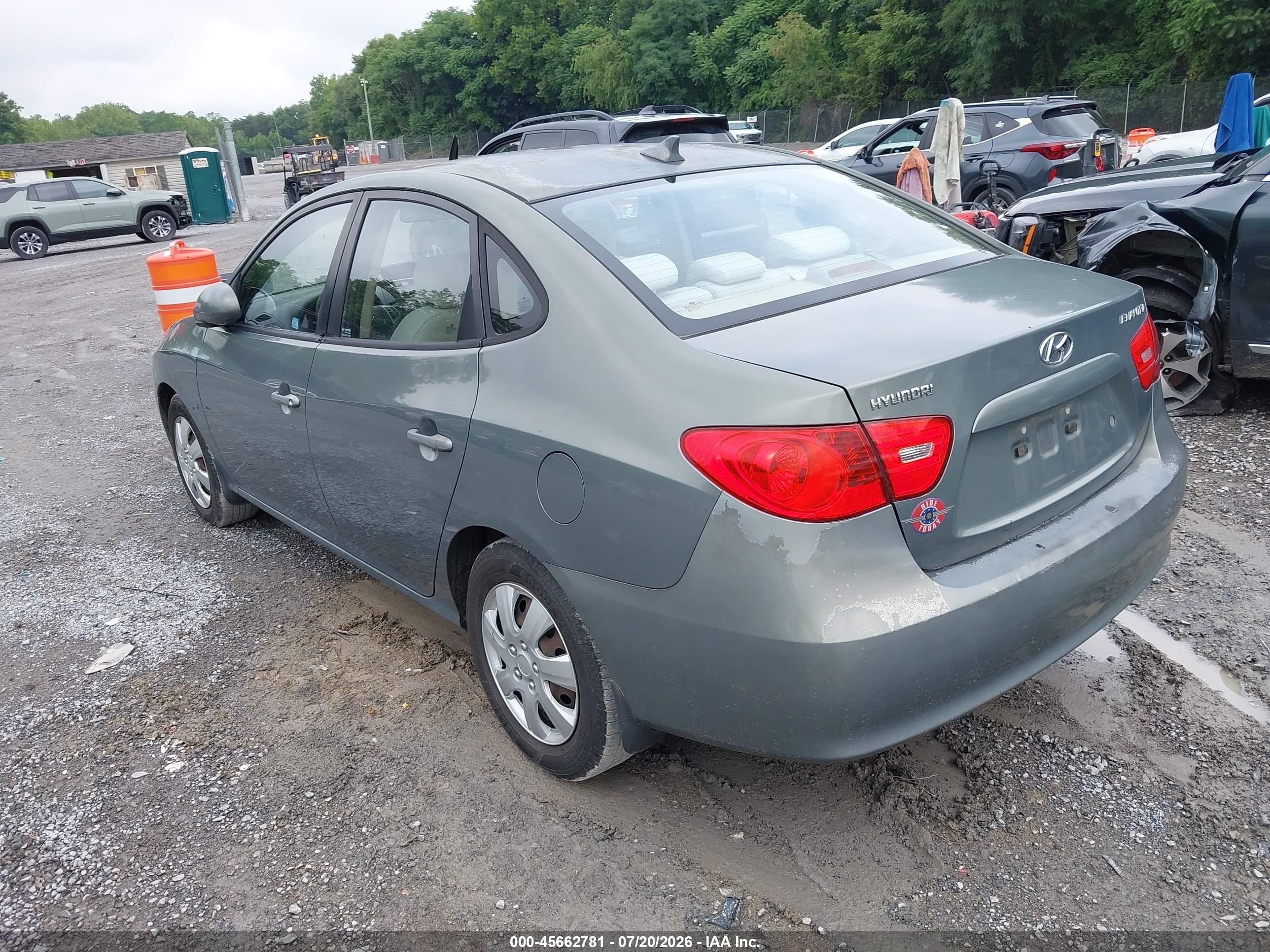 2009 Hyundai Elantra Gls Зеленый vin: KMHDU46D39U672501
