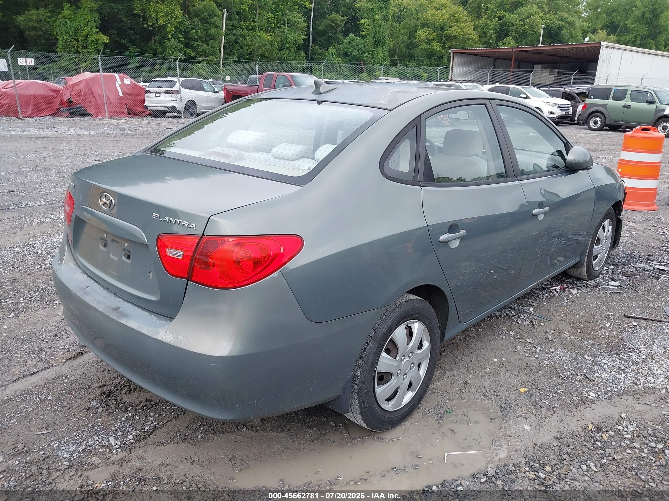 2009 Hyundai Elantra Gls Зеленый vin: KMHDU46D39U672501