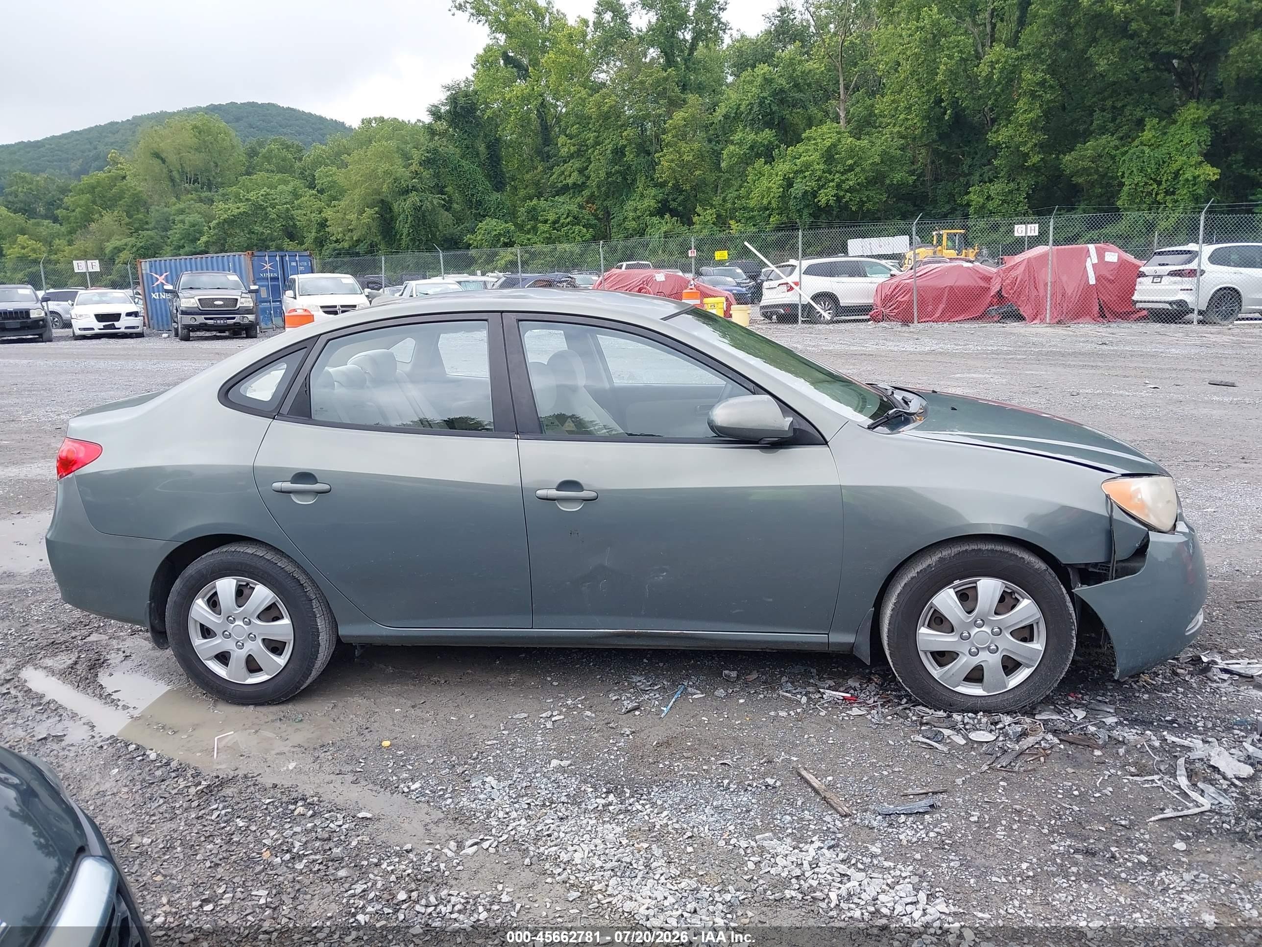 2009 Hyundai Elantra Gls Зеленый vin: KMHDU46D39U672501
