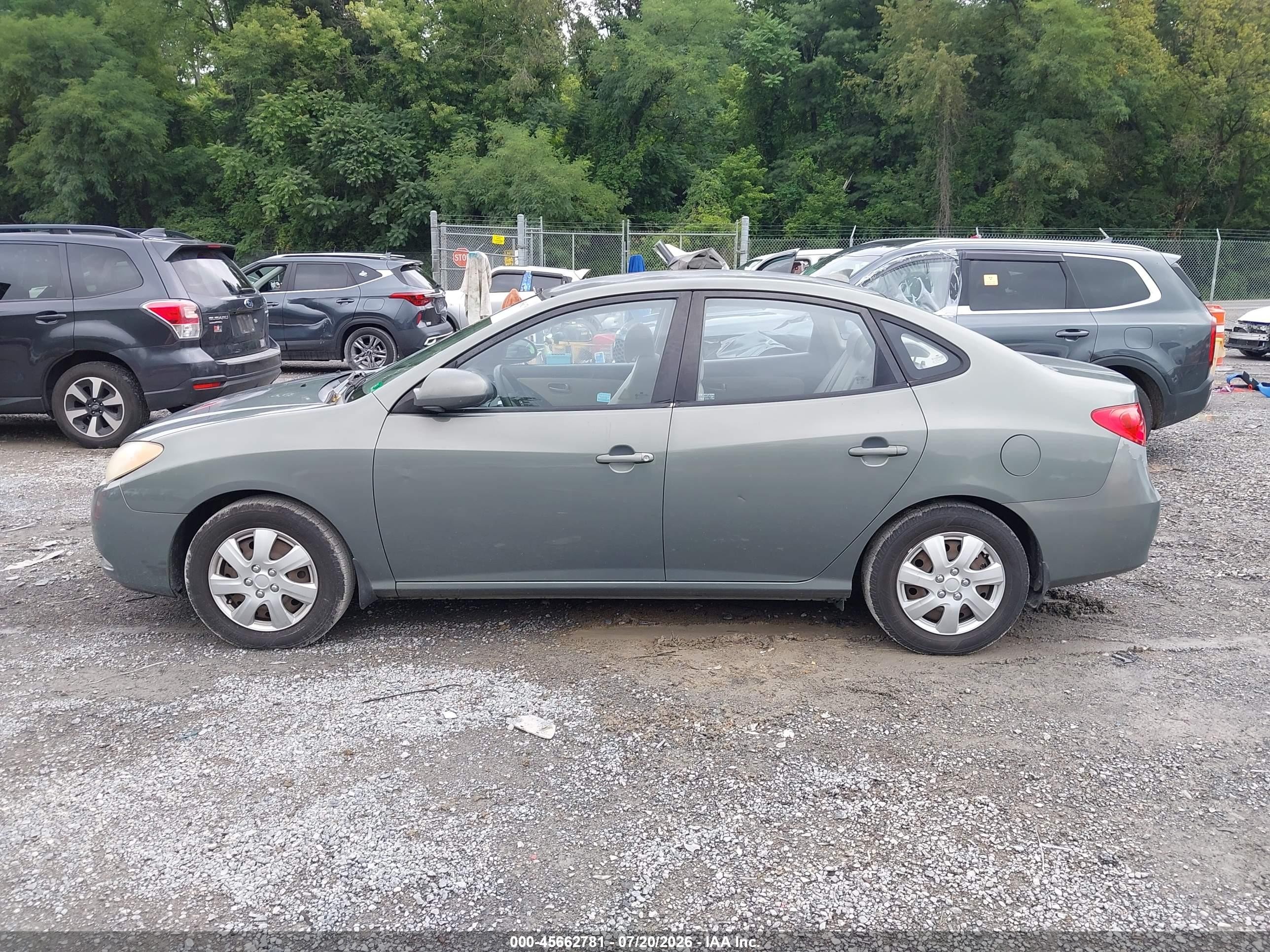2009 Hyundai Elantra Gls Зеленый vin: KMHDU46D39U672501