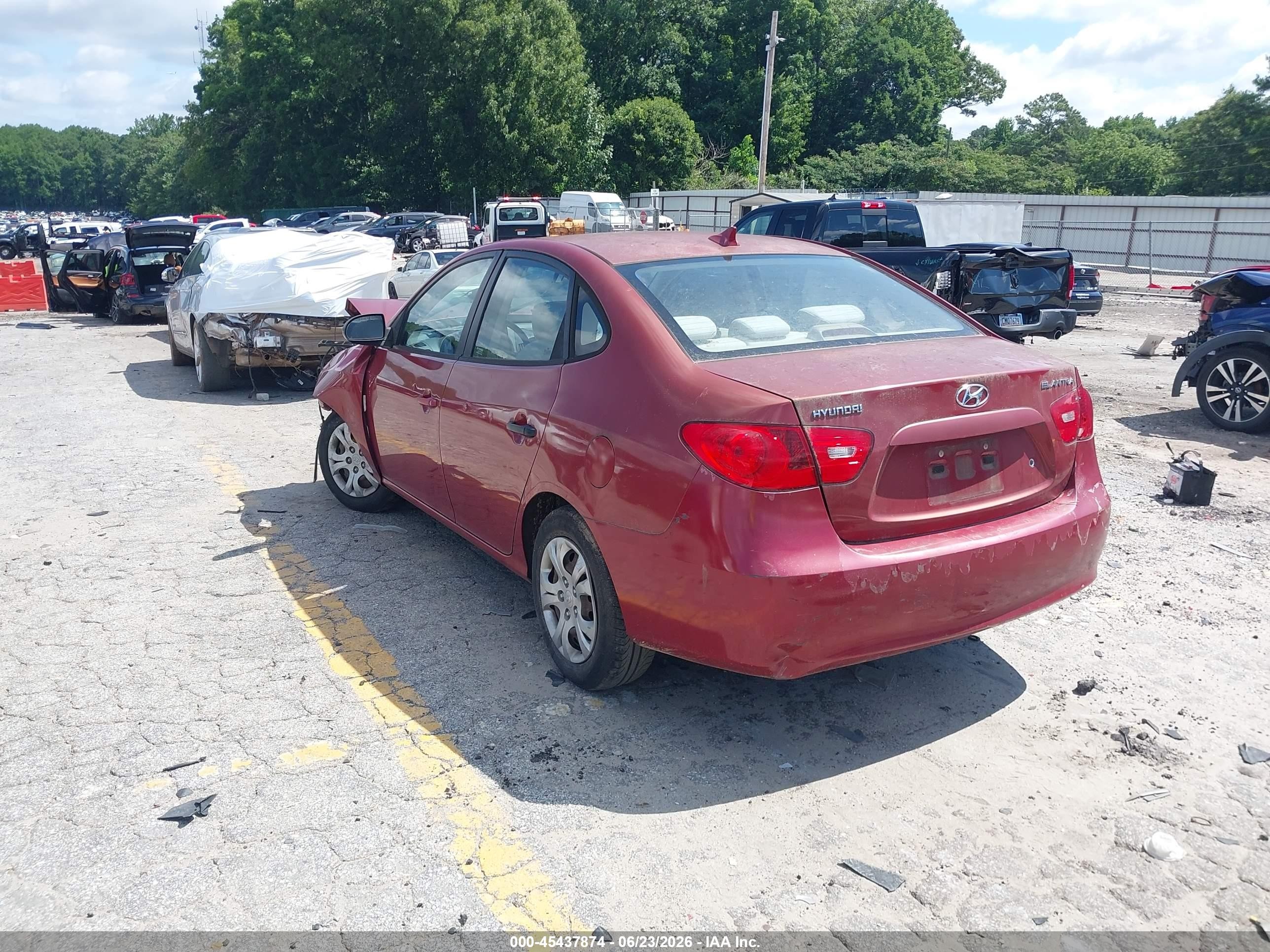 2009 Hyundai Elantra Gls Темно-бордовый vin: KMHDU46D39U719025