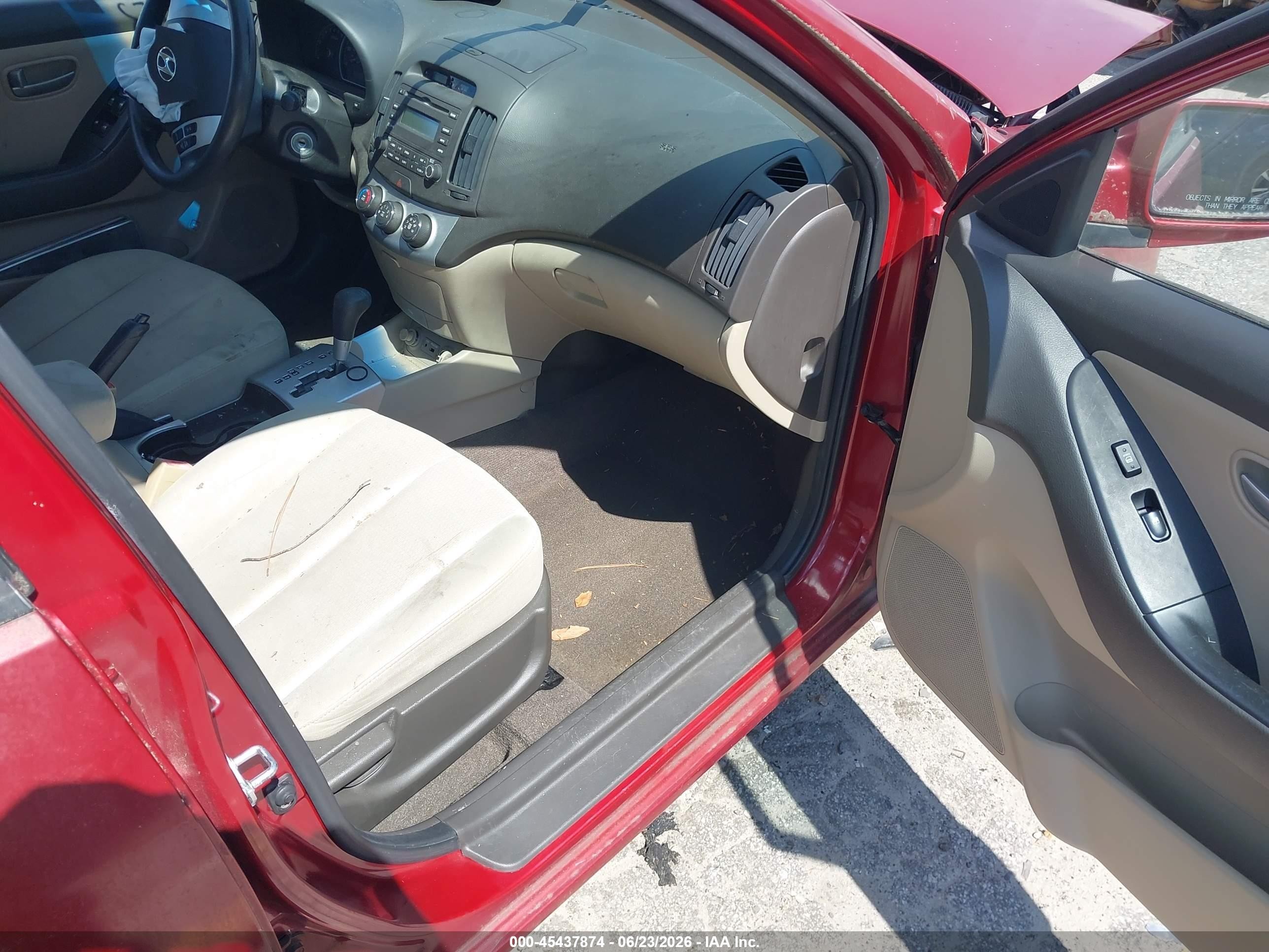 2009 Hyundai Elantra Gls Темно-бордовый vin: KMHDU46D39U719025