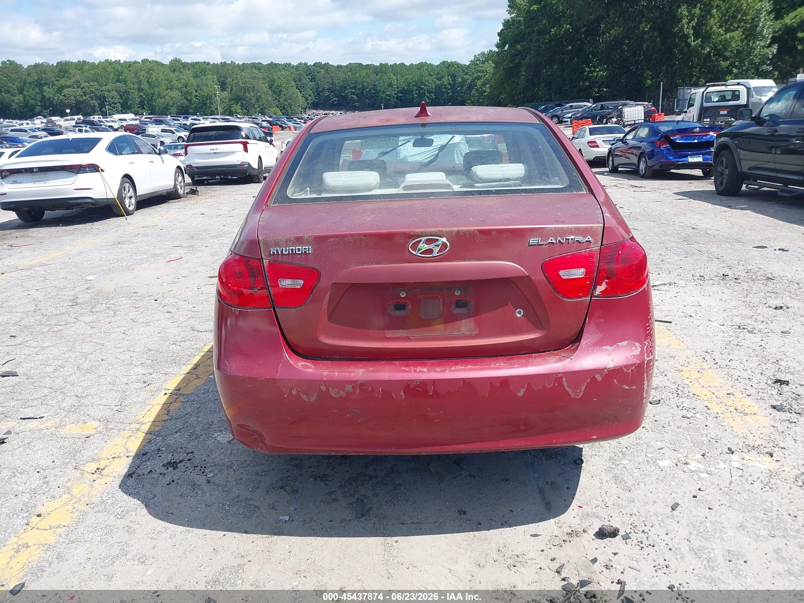 2009 Hyundai Elantra Gls Темно-бордовый vin: KMHDU46D39U719025