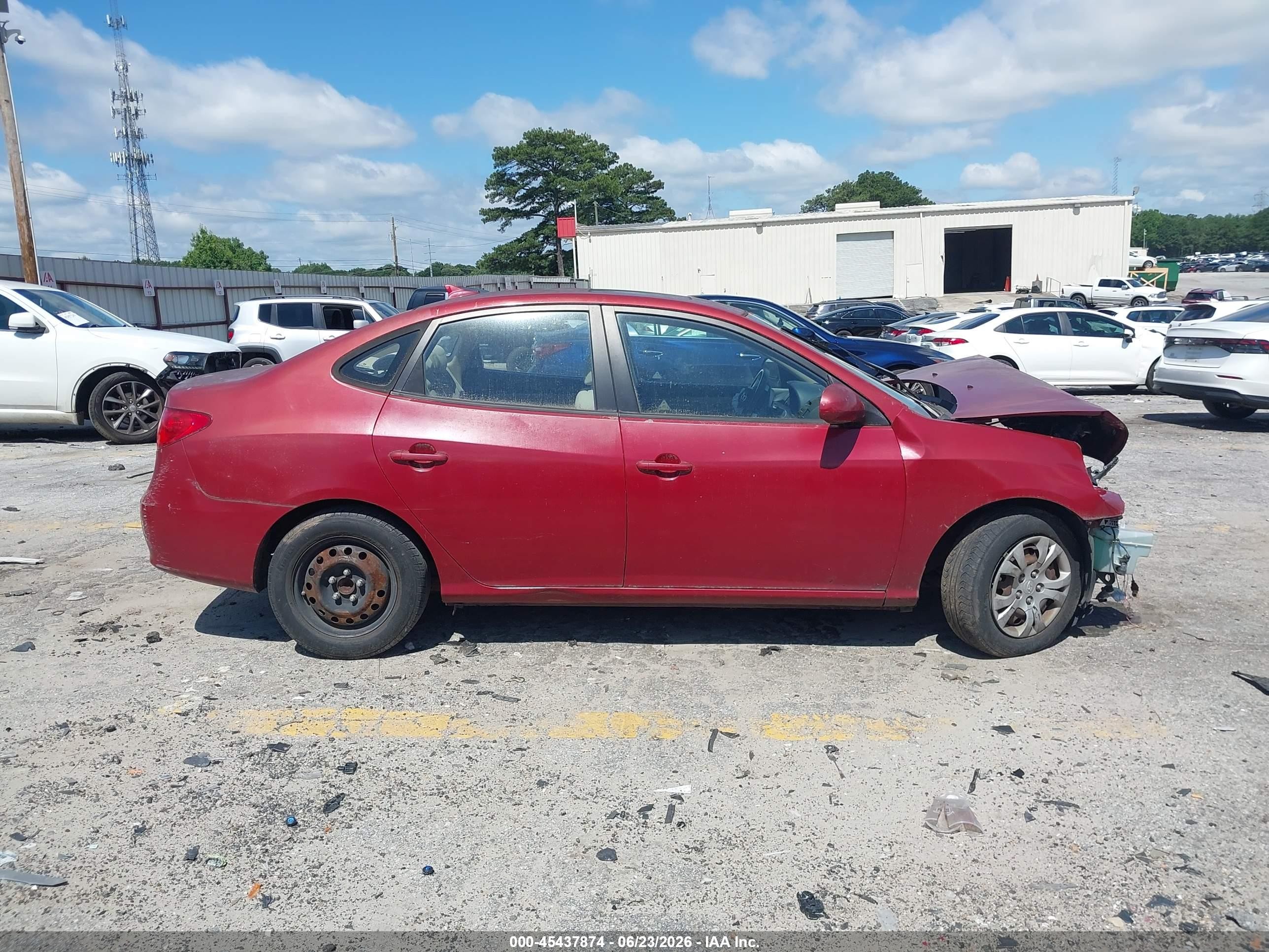 2009 Hyundai Elantra Gls Темно-бордовый vin: KMHDU46D39U719025