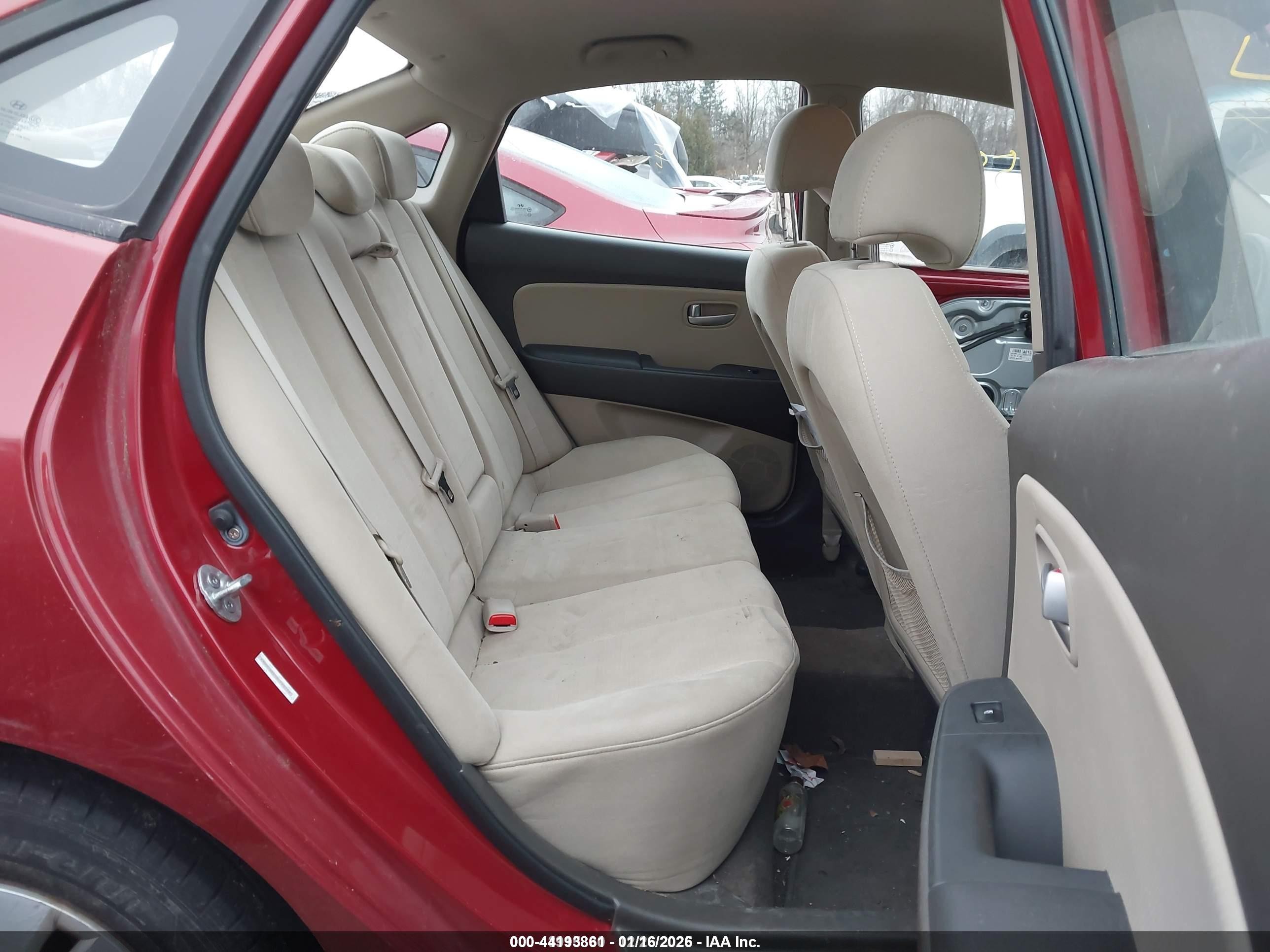 2009 Hyundai Elantra Gls Red vin: KMHDU46D39U749738
