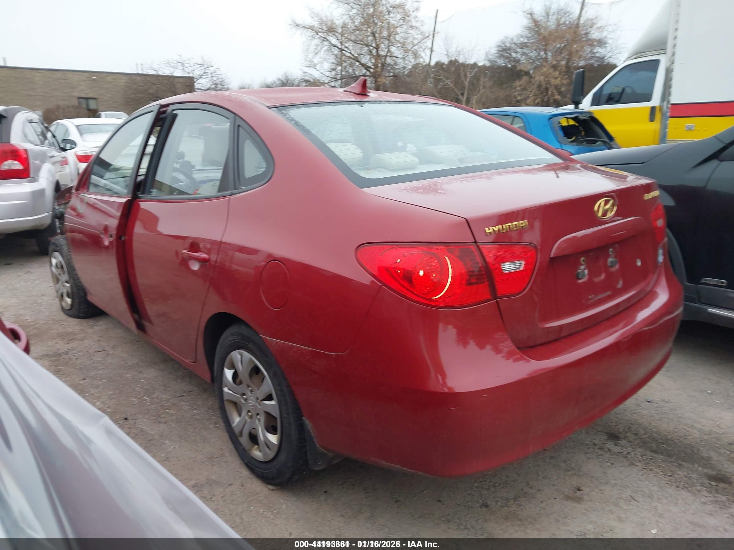 2009 Hyundai Elantra Gls Red vin: KMHDU46D39U749738
