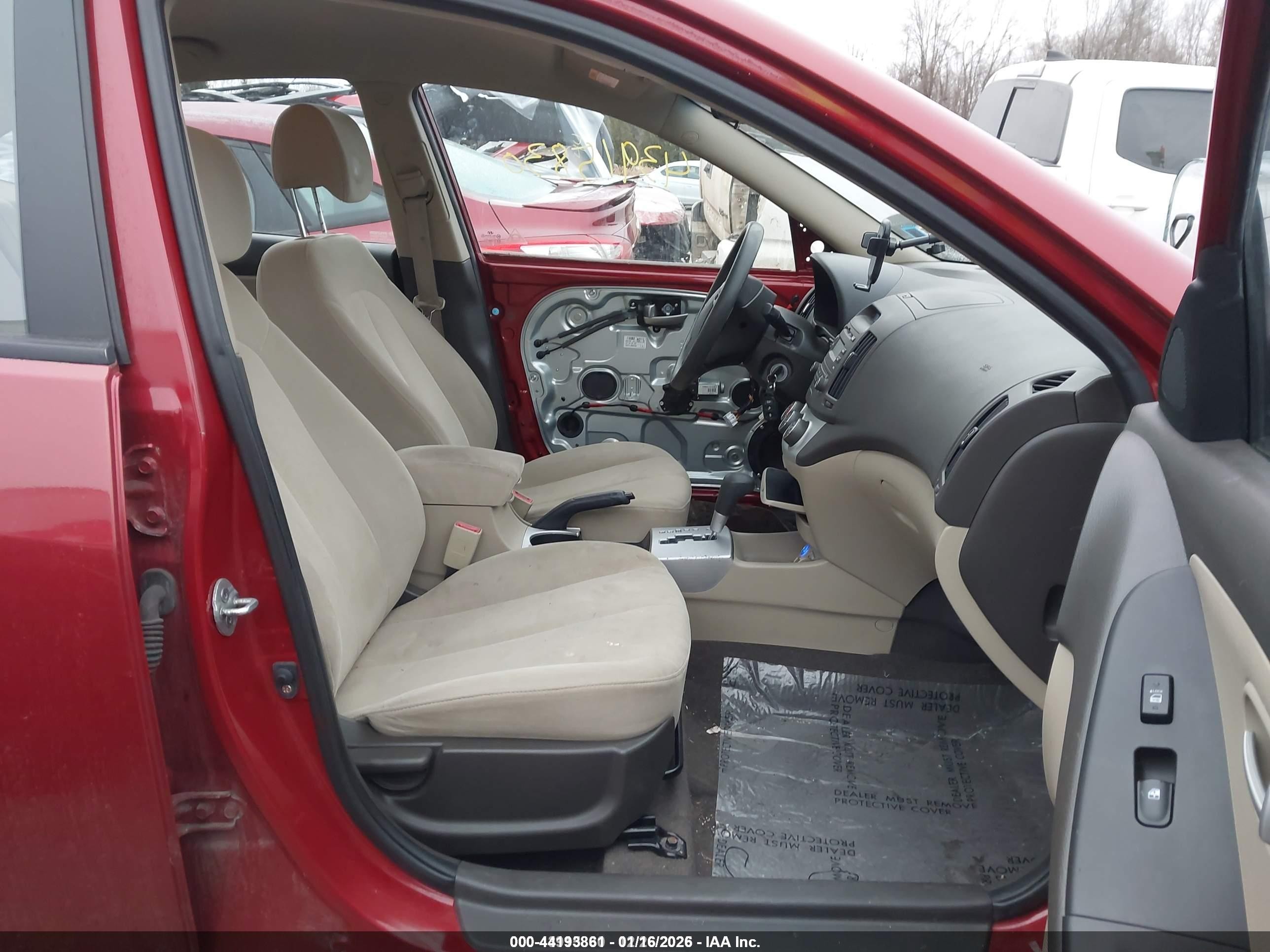 2009 Hyundai Elantra Gls Red vin: KMHDU46D39U749738