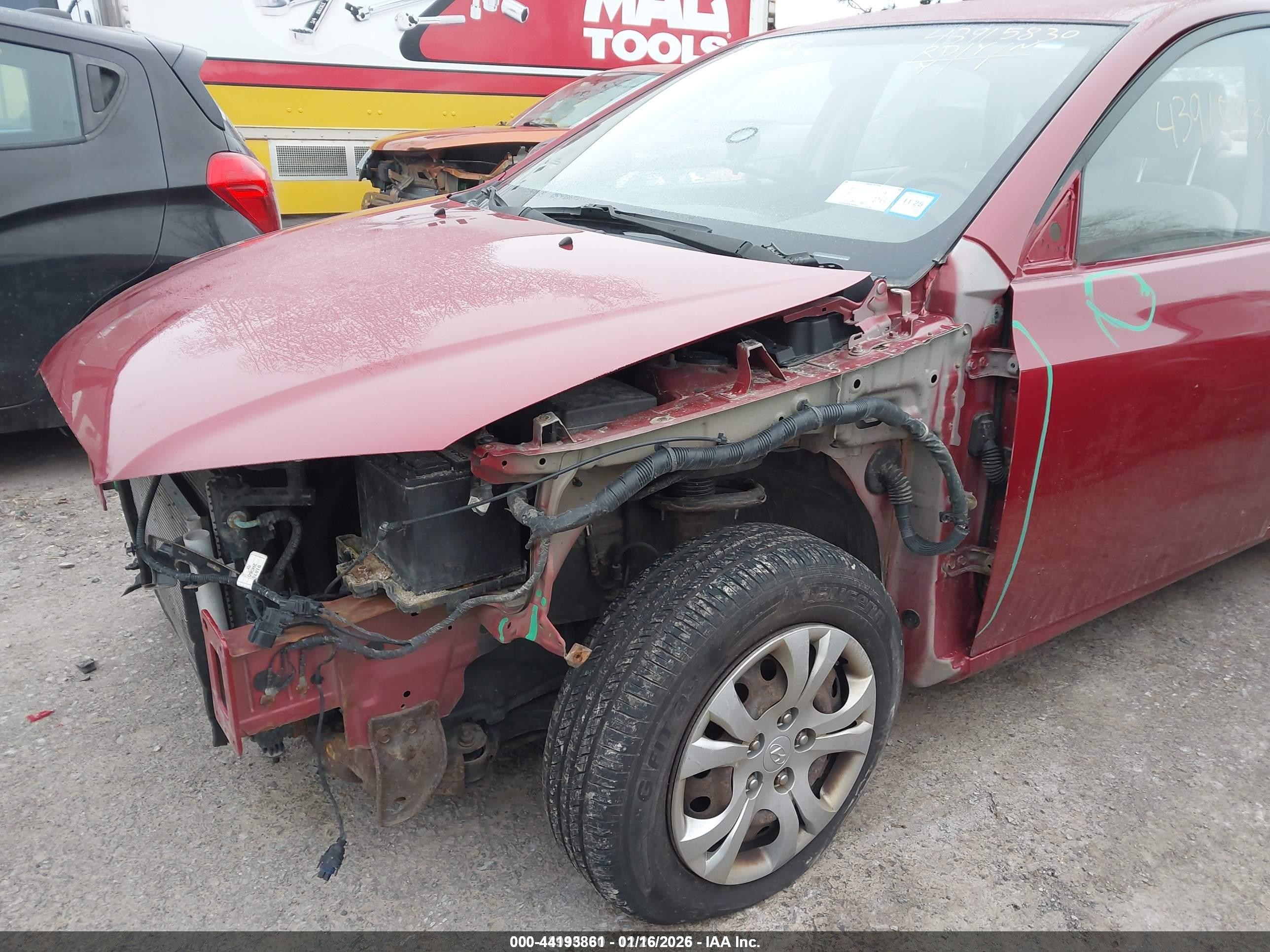 2009 Hyundai Elantra Gls Red vin: KMHDU46D39U749738