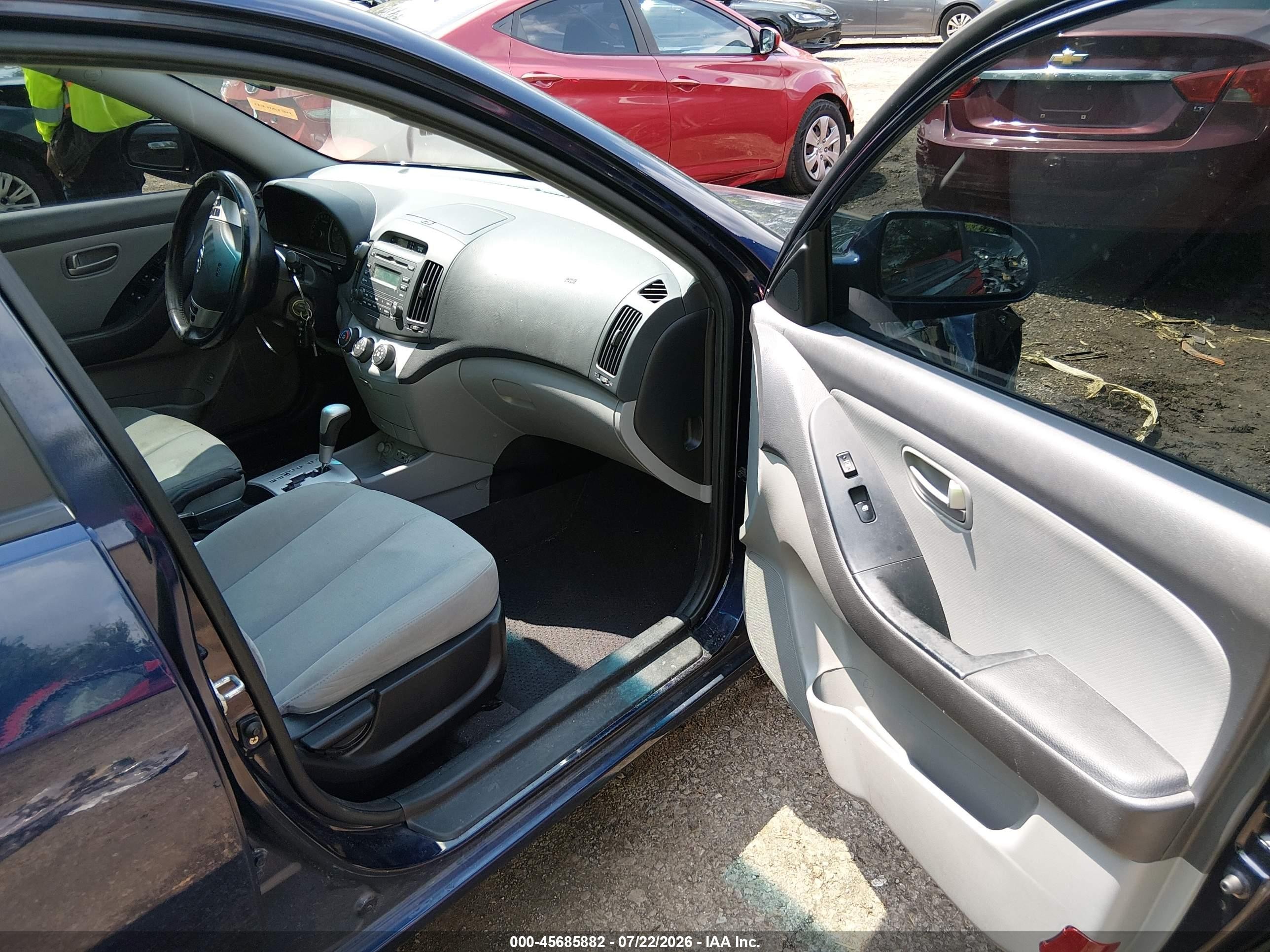 2009 Hyundai Elantra Se Blue vin: KMHDU46D39U799748