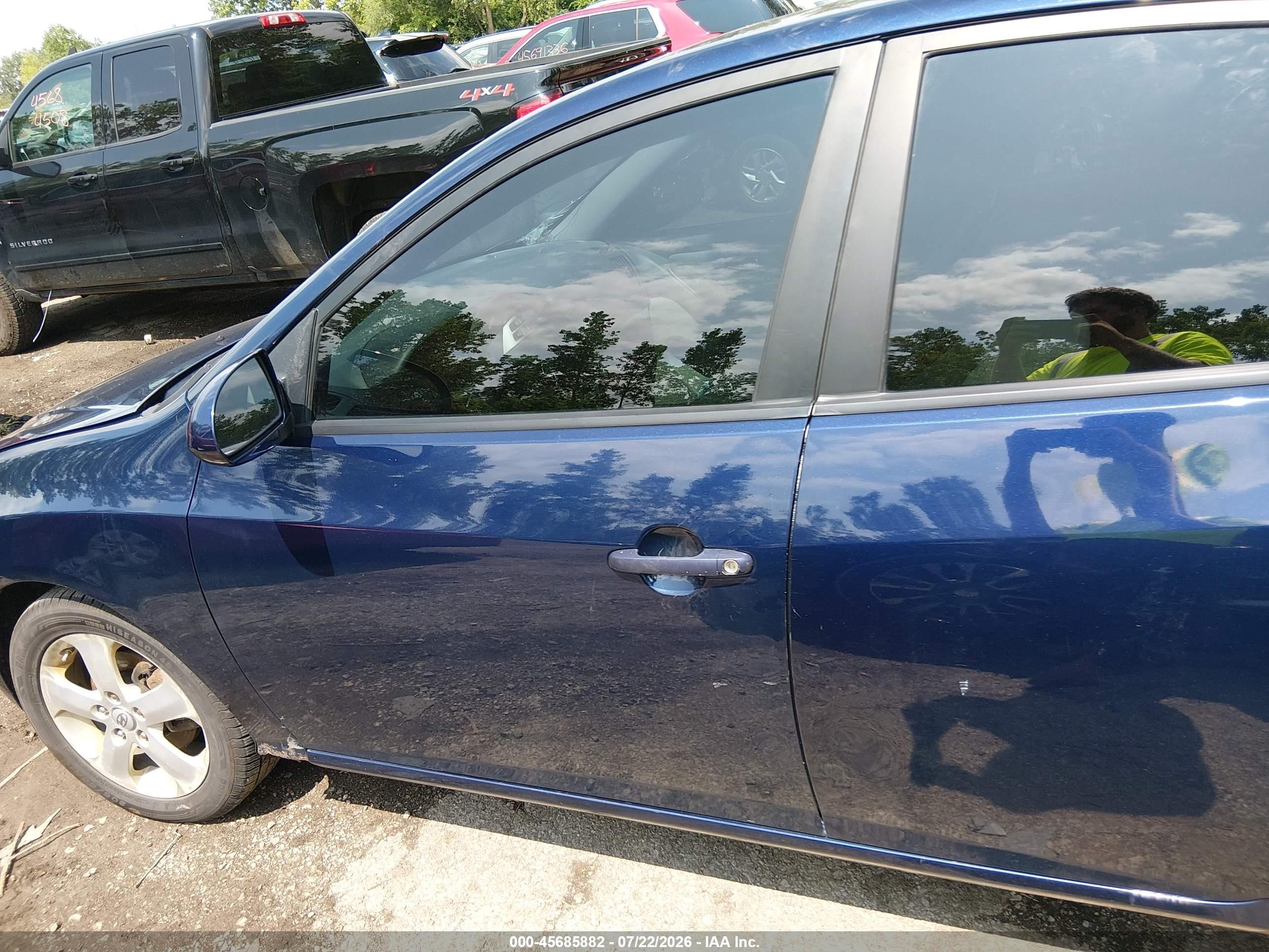 2009 Hyundai Elantra Se Blue vin: KMHDU46D39U799748