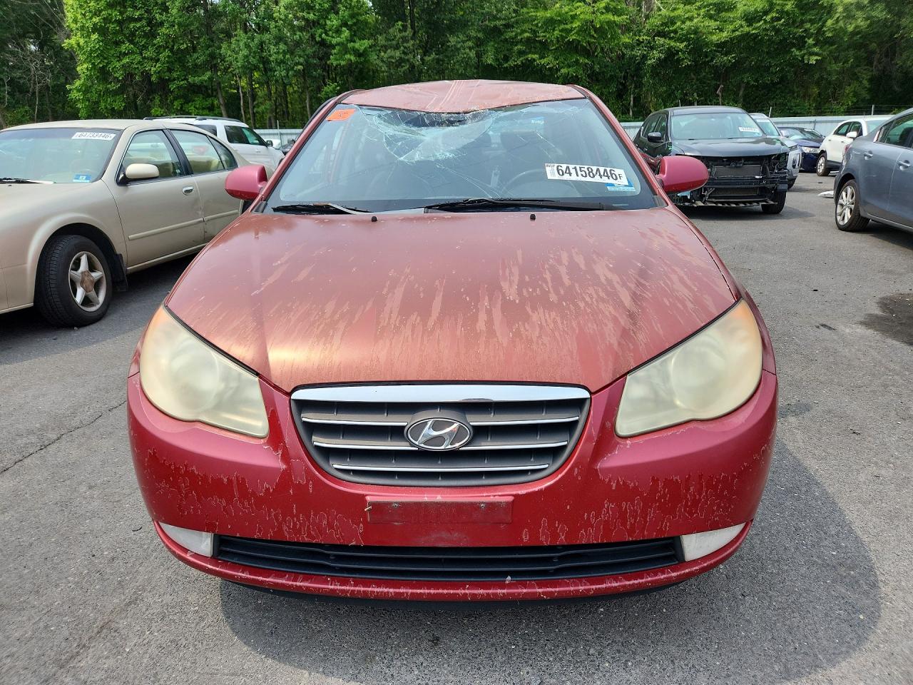2009 Hyundai Elantra Se Red vin: KMHDU46D39U816421