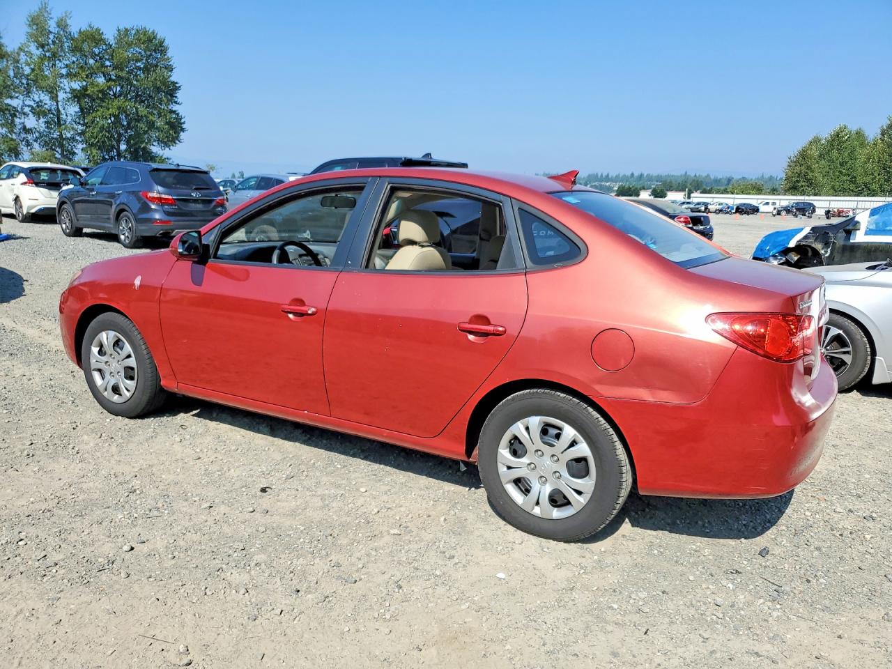 2009 Hyundai Elantra Gls Red vin: KMHDU46D39U824938