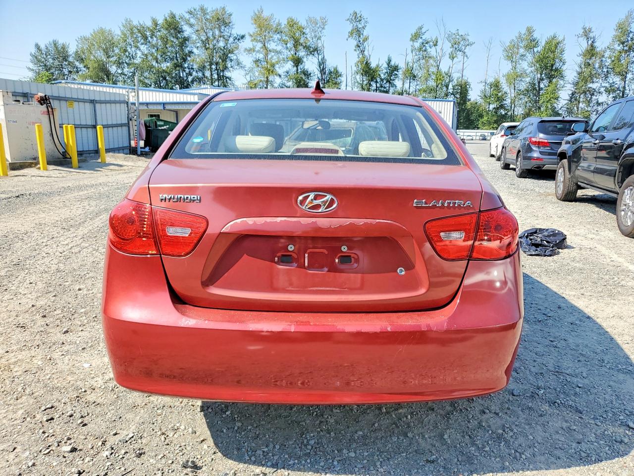 2009 Hyundai Elantra Gls Red vin: KMHDU46D39U824938