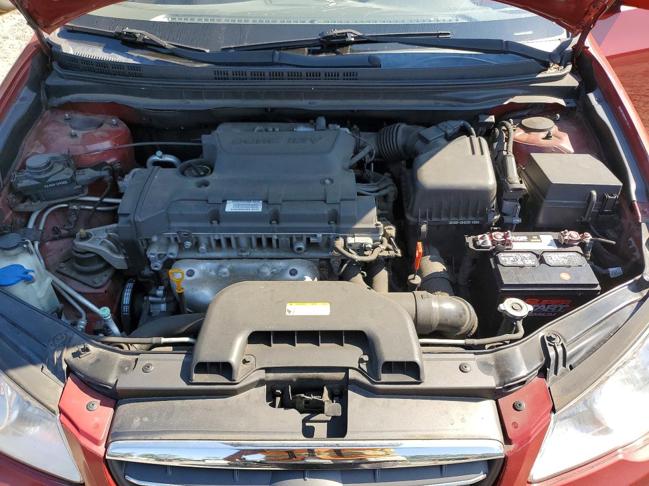 2009 Hyundai Elantra Gls Red vin: KMHDU46D39U824938