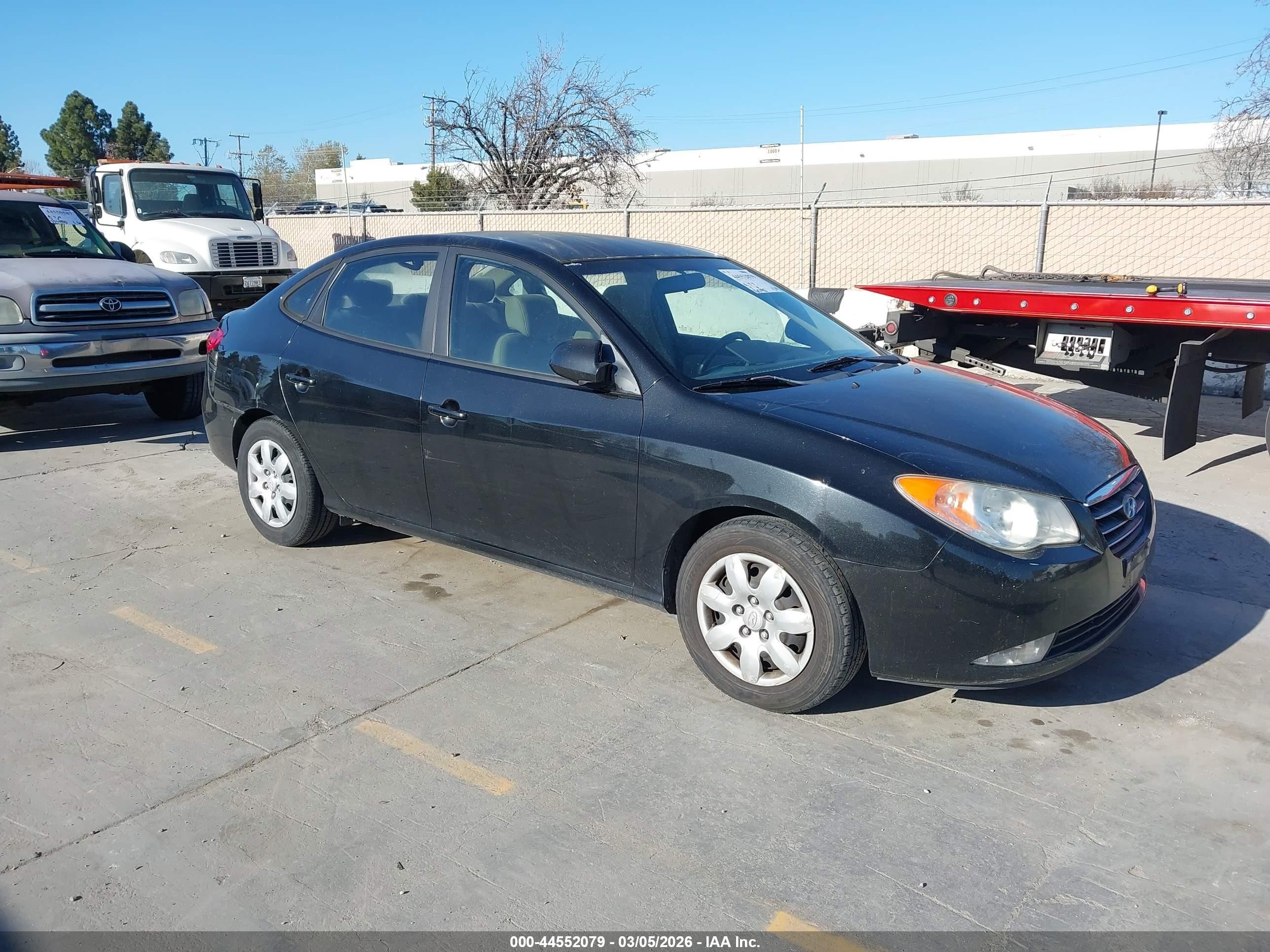 2007 Hyundai Elantra Gls/limited/se Черный vin: KMHDU46D47U048980